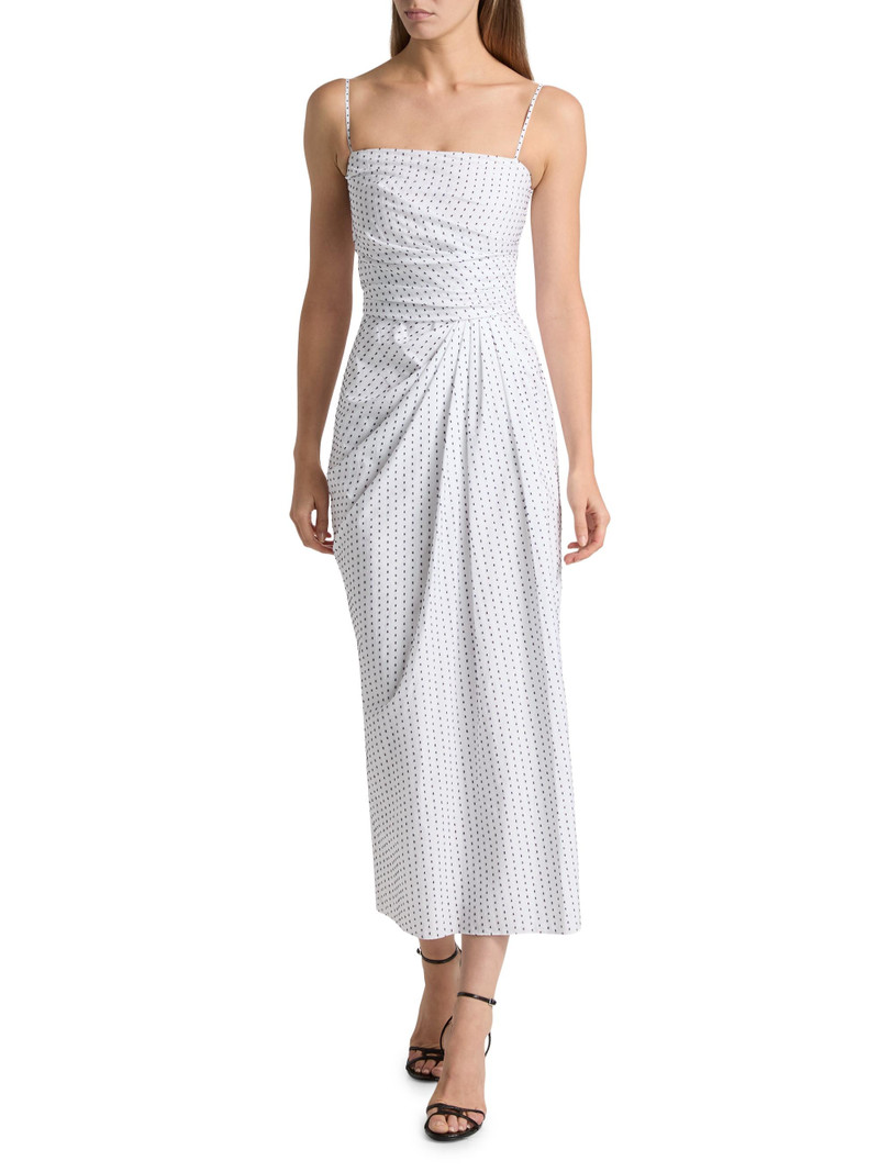 Women's Cari Printed Cotton Midi-Dress - White Ink 3