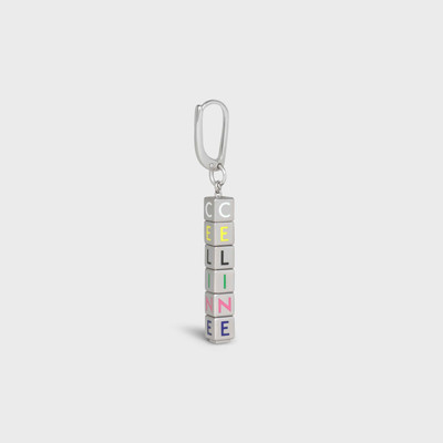 CELINE Celine Earring in Sterling Silver and Enamel outlook