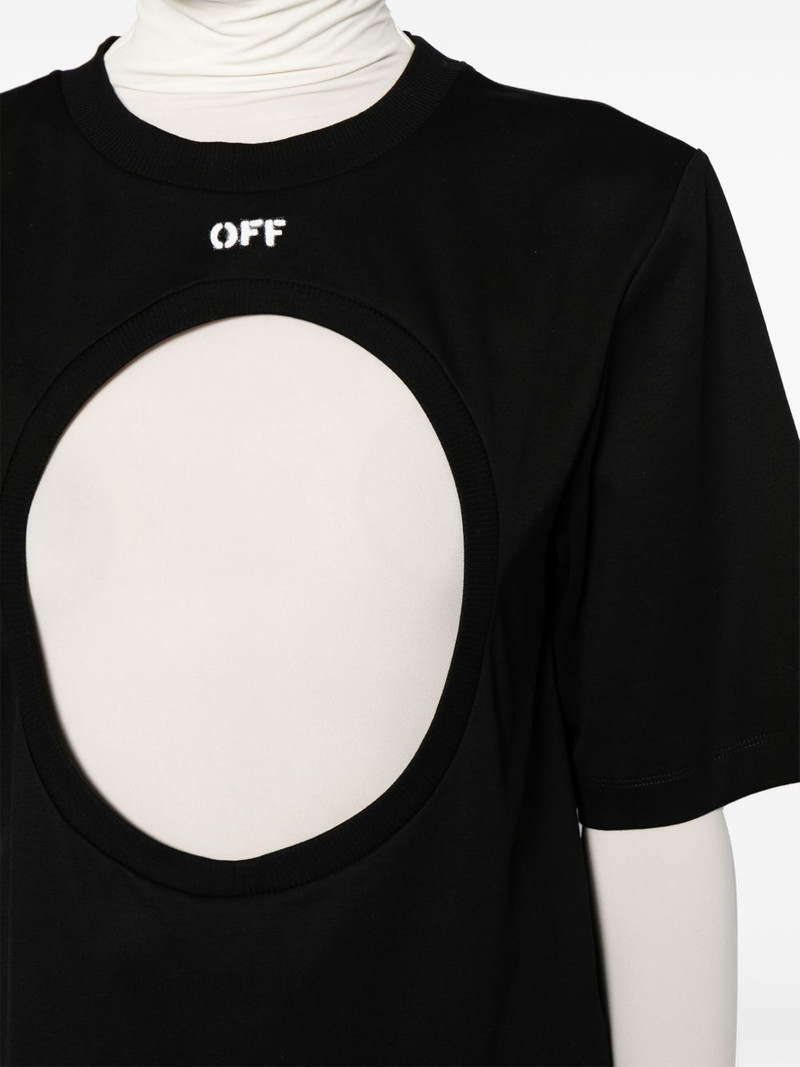 Meteor layered cotton T-shirt 5