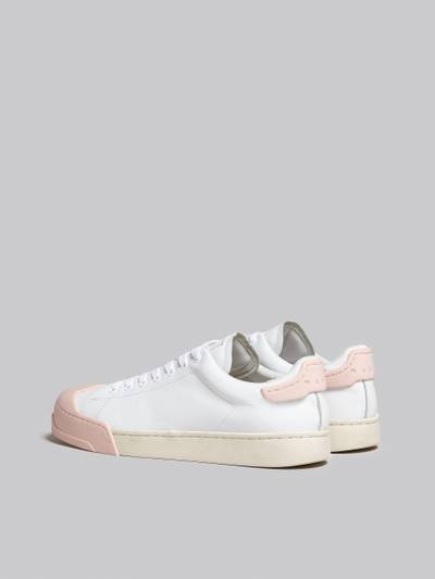 Marni DADA BUMPER SNEAKER IN WHITE AND PINK LEATHER outlook