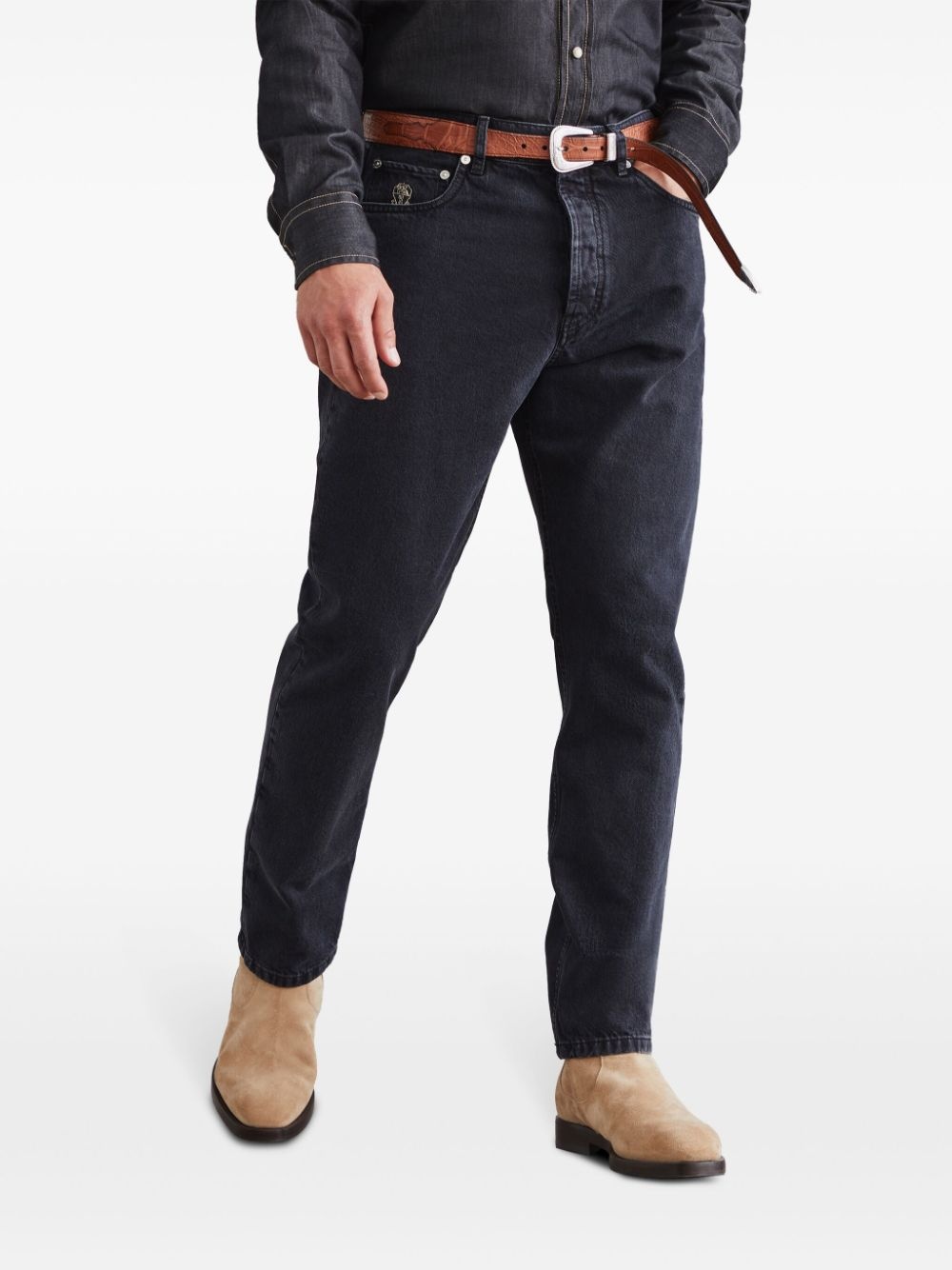 mid-rise slim-fit jeans - 3