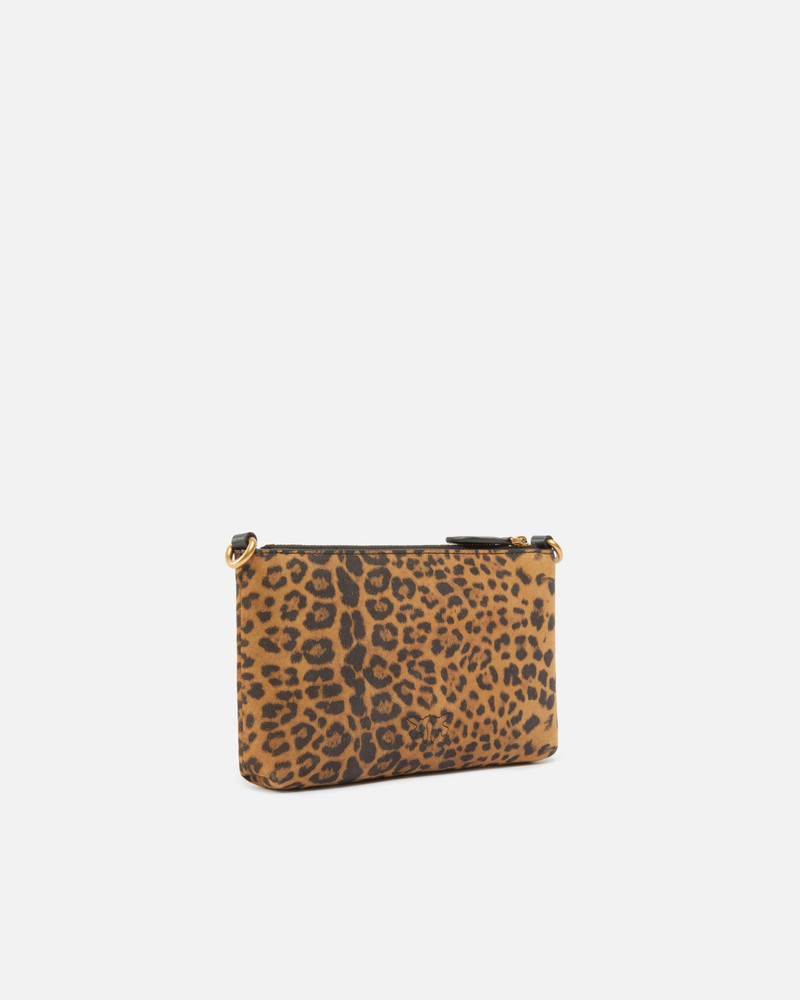 PINKO SMALL CROSSBODY CLUTCH IN LEOPARD-PRINT SUEDE outlook