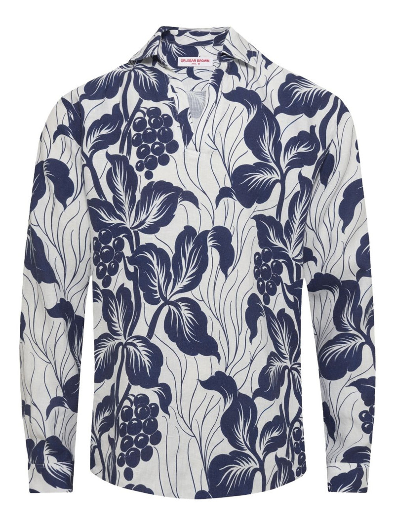Ridley floral-print linen top 1