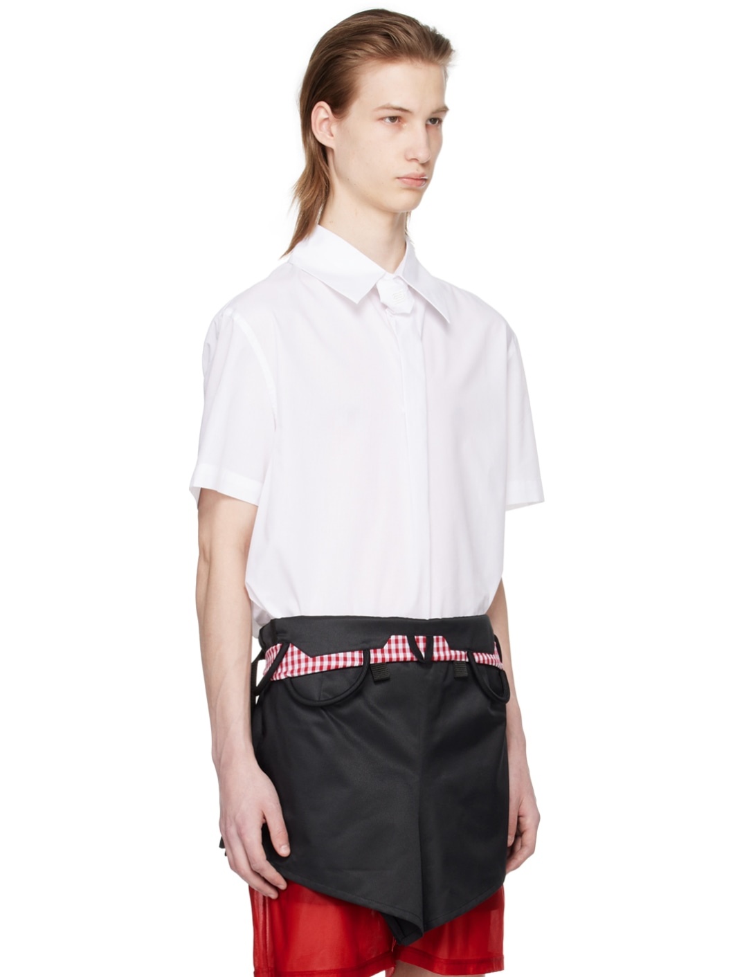 White Vanishing Tie Shirt - 2