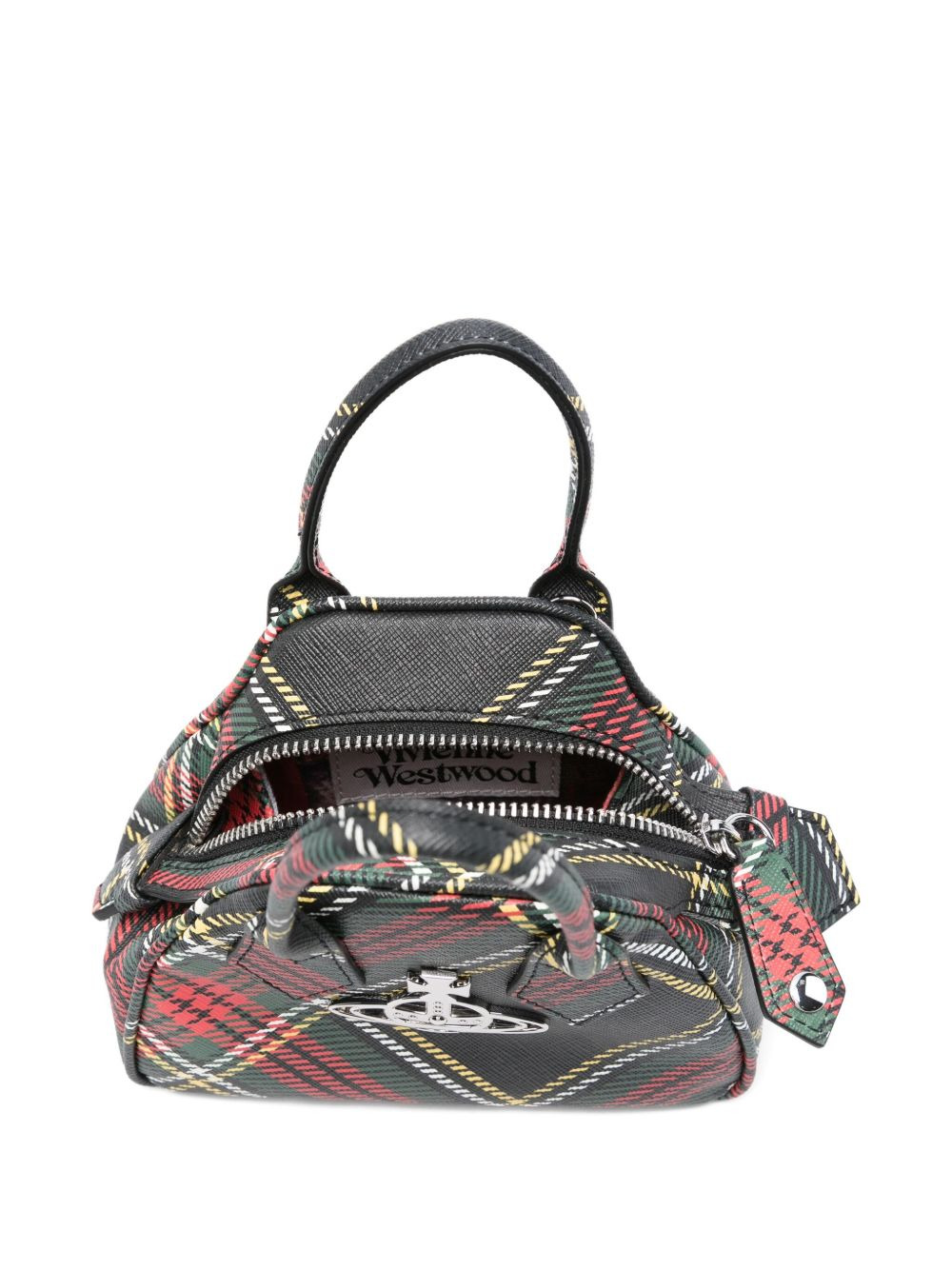 mini Yasmin tartan-check cross body bag - 5