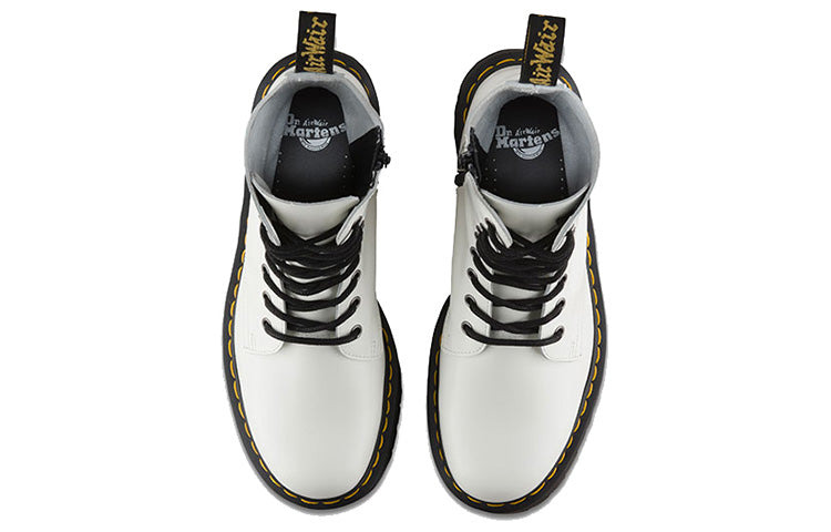 Dr. Martens Jadon Smooth Leather Platform Boot 'White' 15265100 - 3