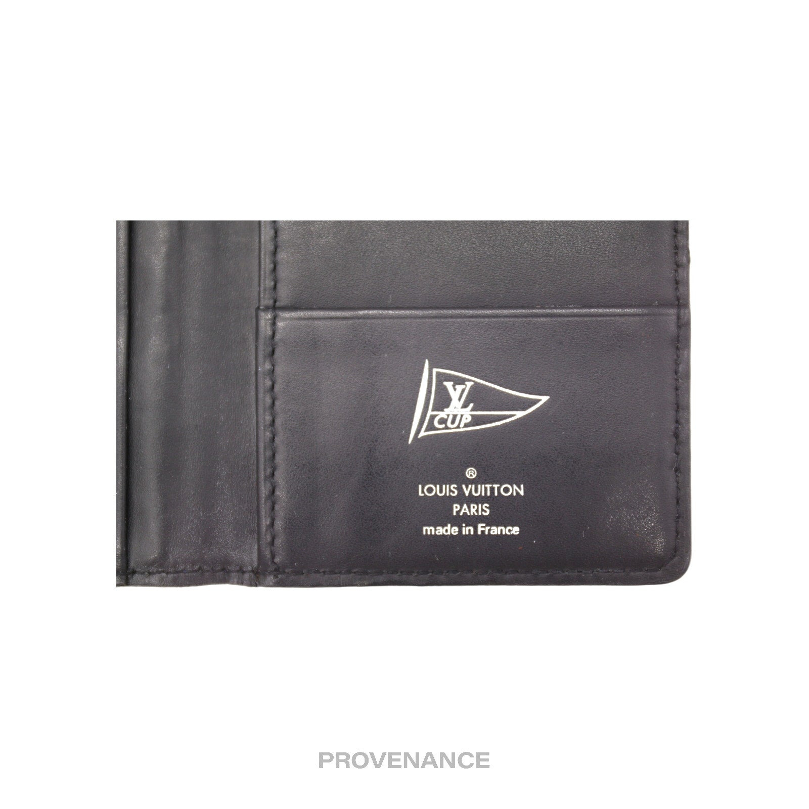 Louis Vuitton Cup Pocket Organizer Wallet - Navy Leather - 6