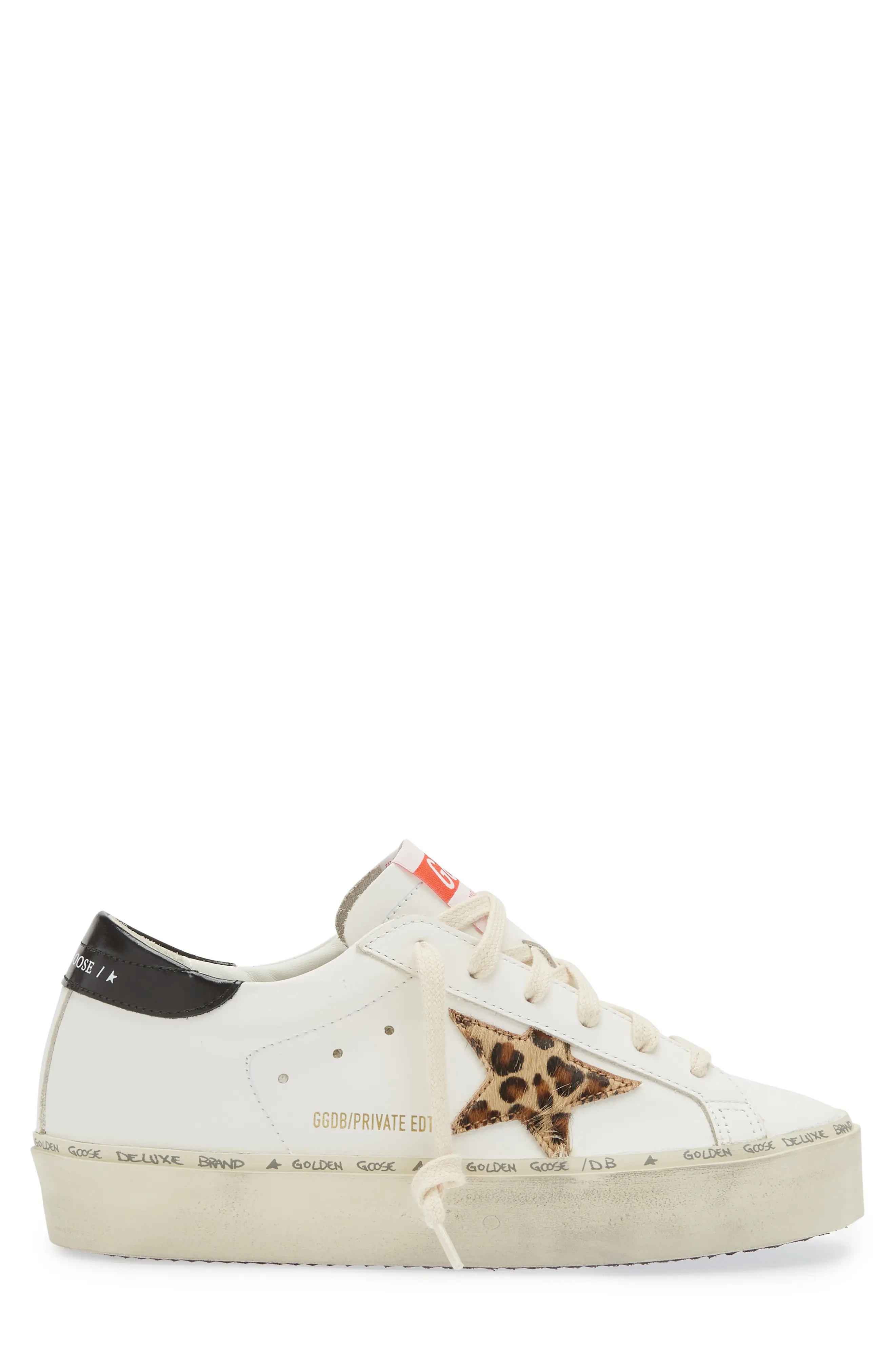 Hi Star Platform Sneaker in White/Leopard - 3