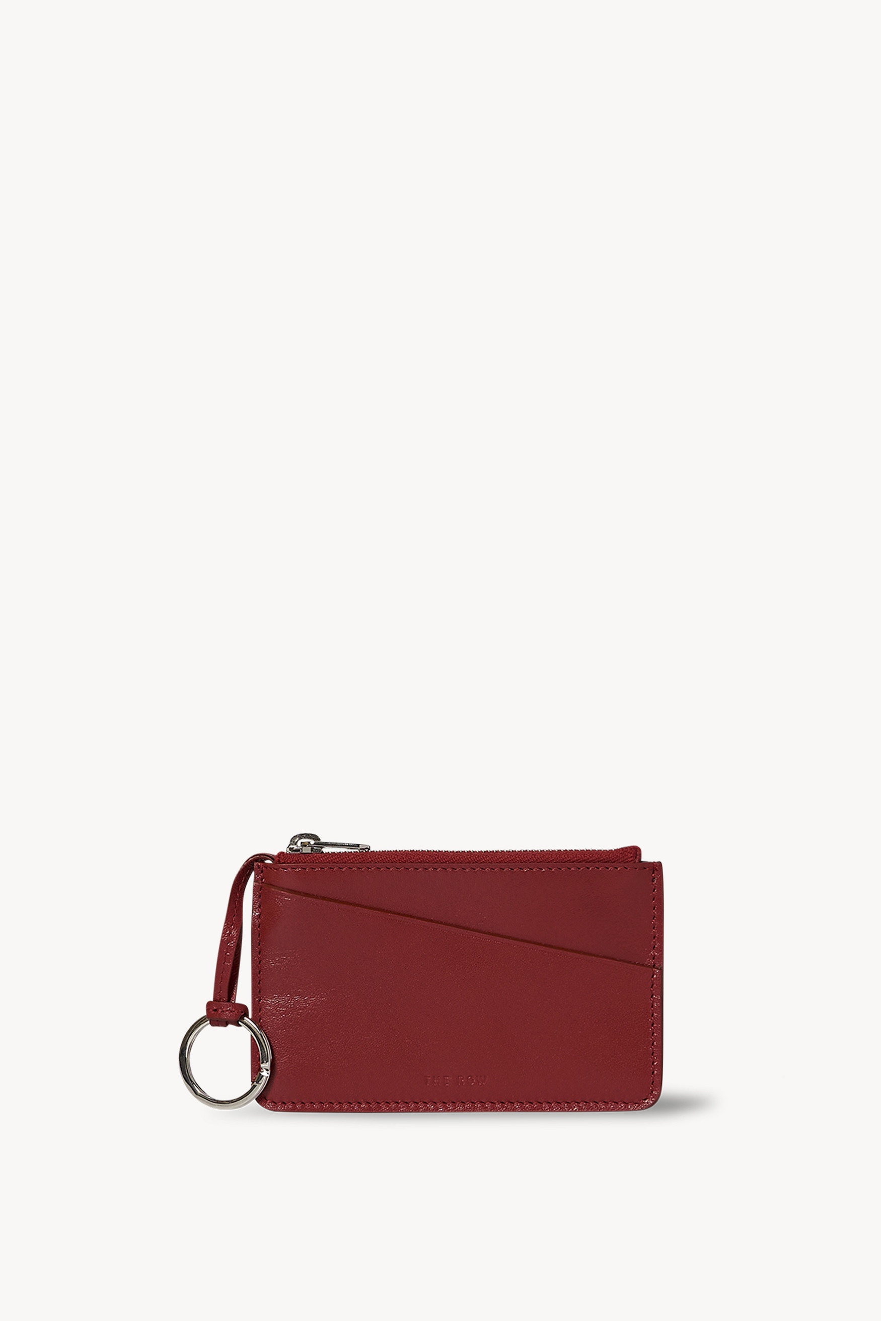 Zipped Keychain in Leather - 1