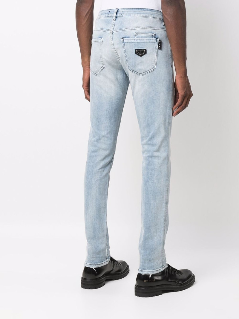 logo-plaque slim-cut jeans 4