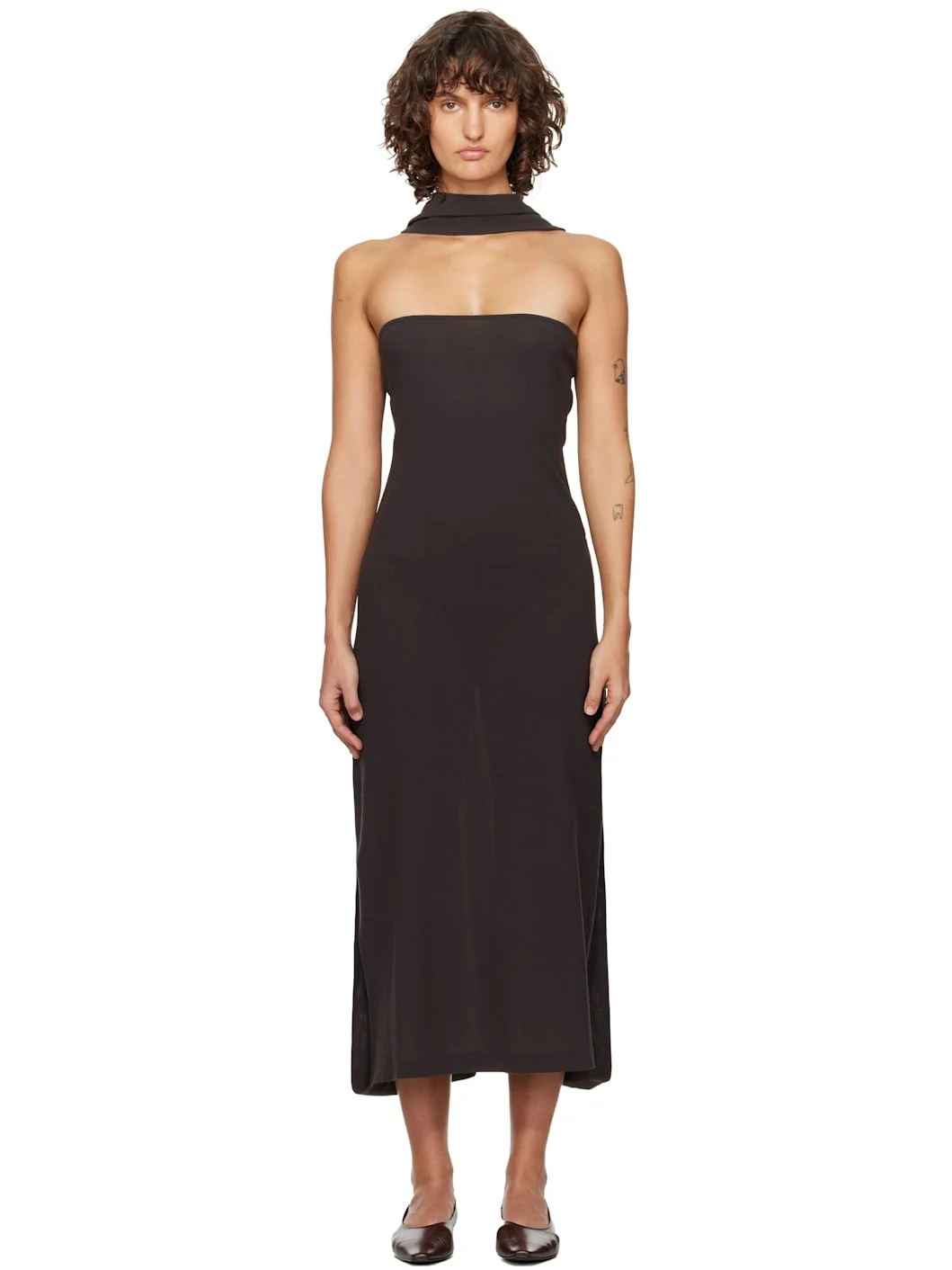 Brown Alberch Maxi Dress - 1