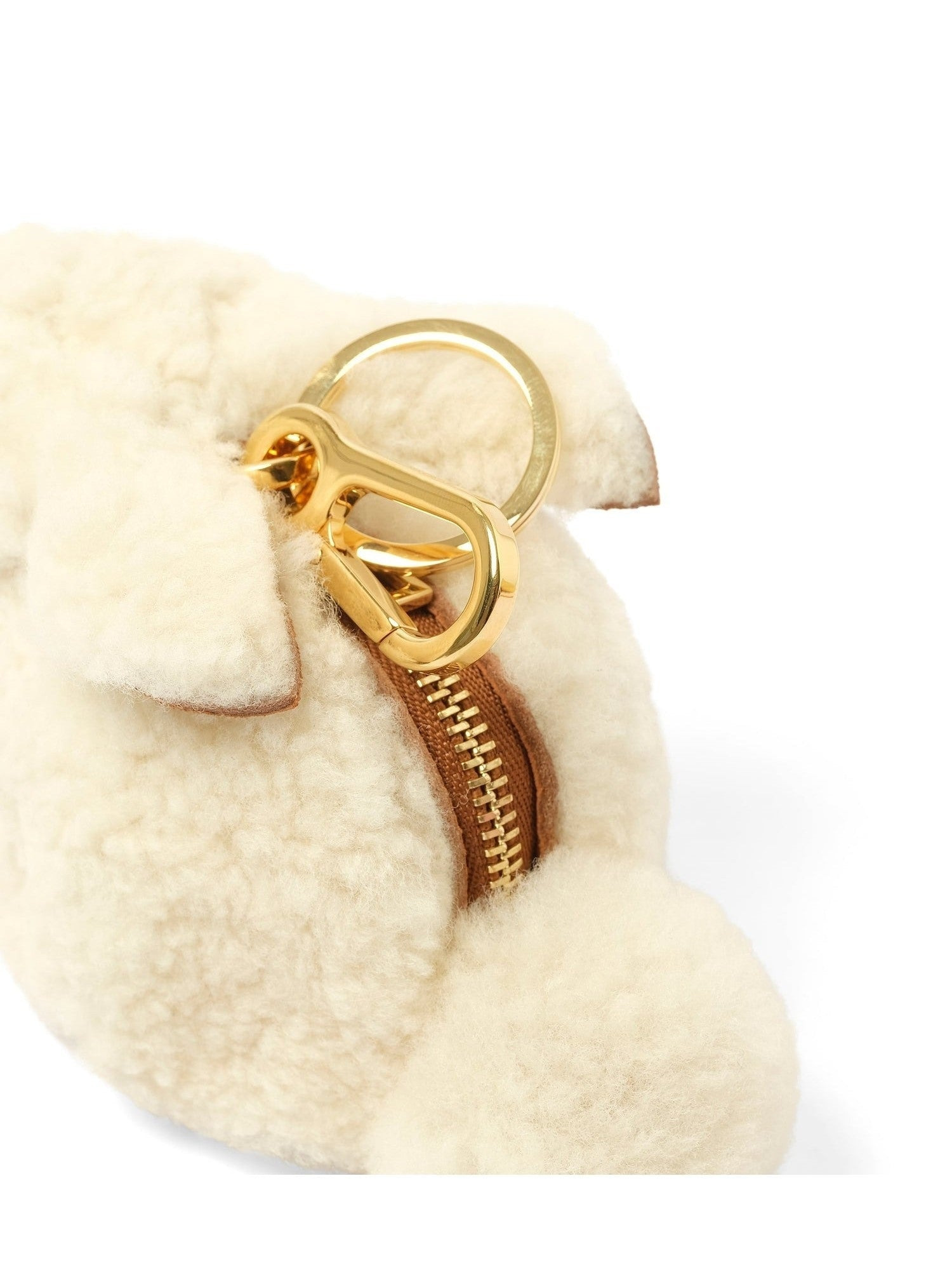 Bunny Charm in Shearling in Natural - 4