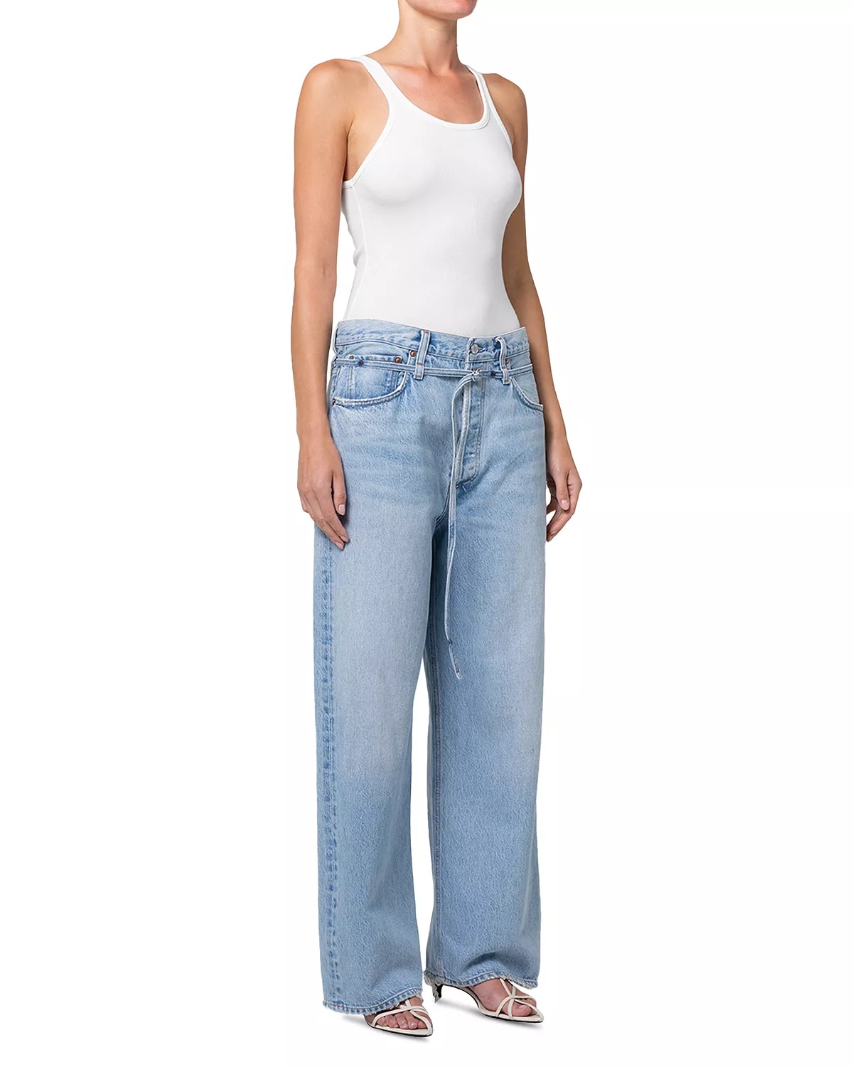 Emmi High Rise Wide Leg Jeans in Incline - 7