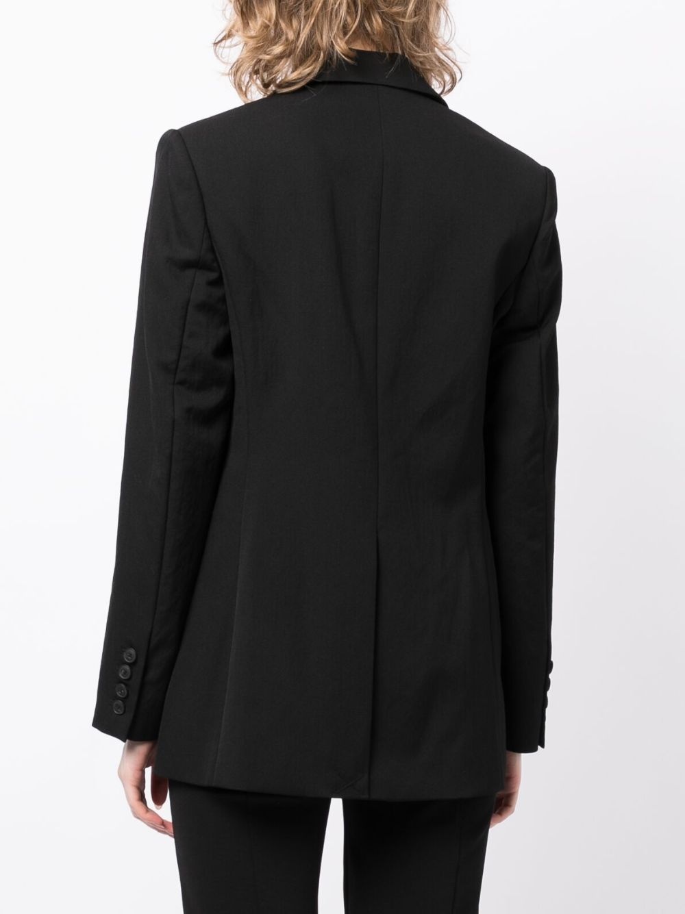 peak-lapel single-breasted blazer - 4