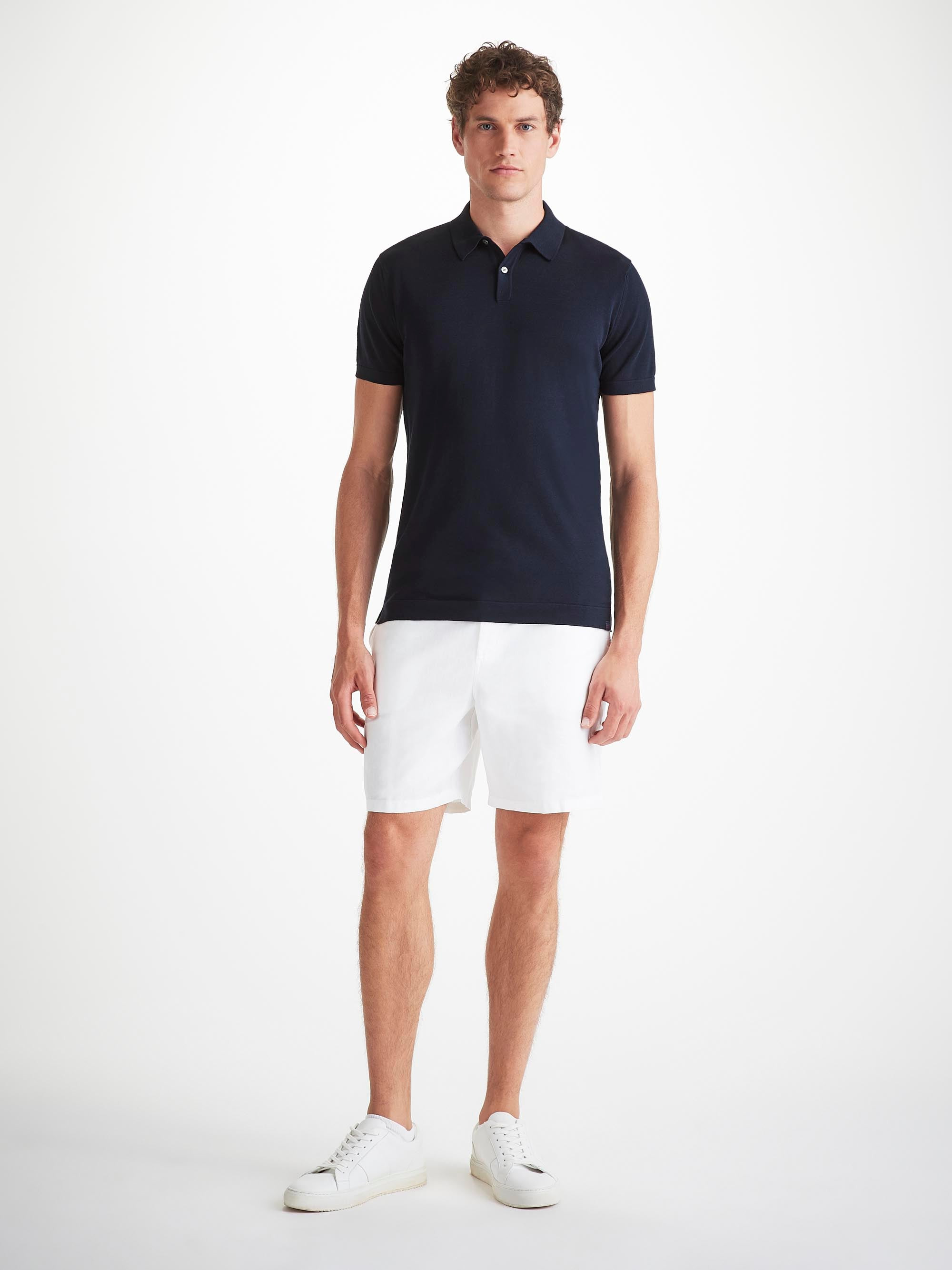 Men's Polo Shirt Jacob Sea Island Cotton Navy - 3