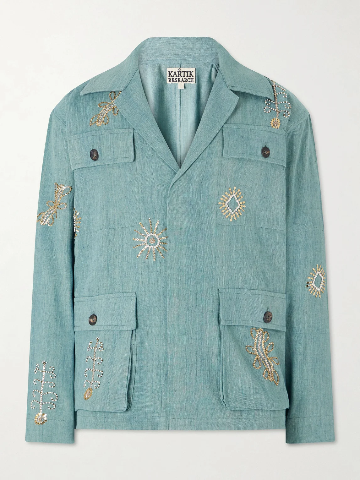 Safari Embroidered Cotton Jacket - 1