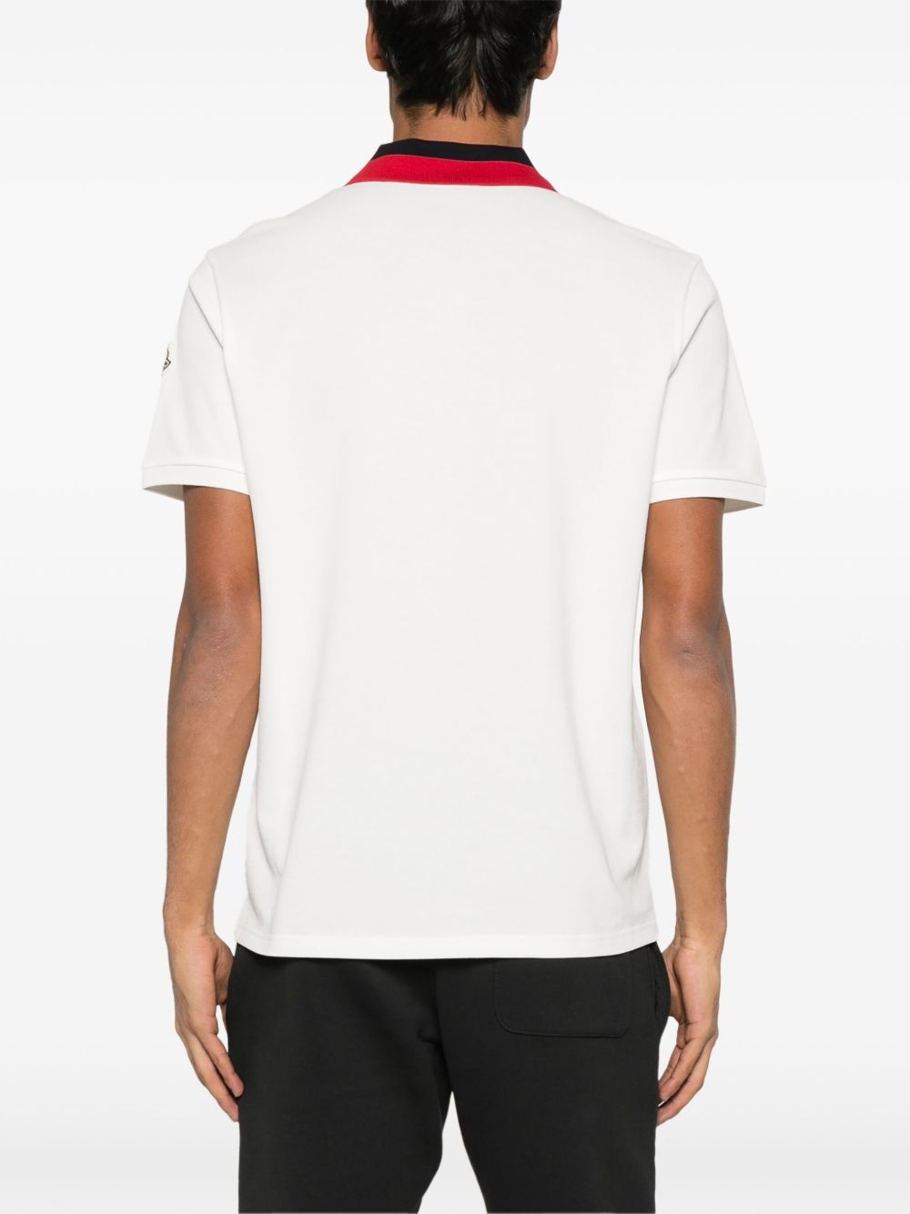 embroidered-logo piqué polo shirt - 3