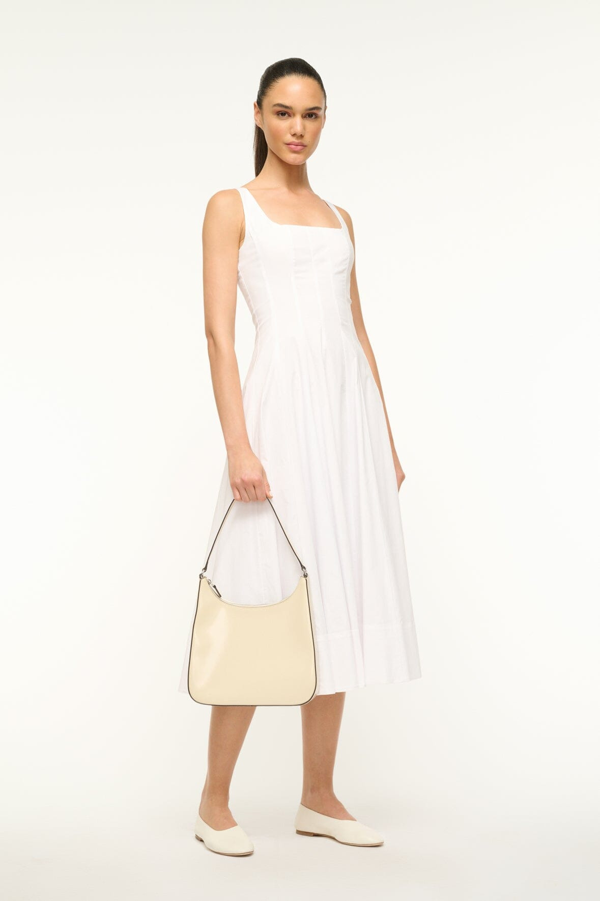 STAUD ALEC BAG CREAM CONTRAST - 4