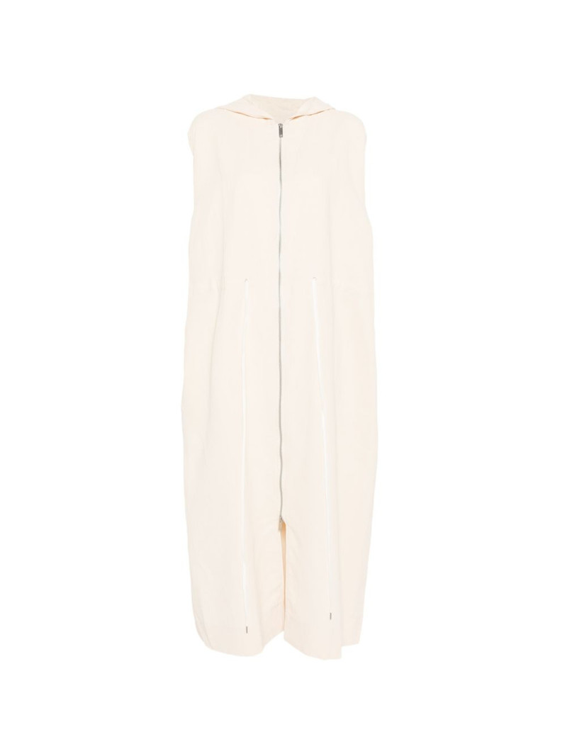 hooded zip-up maxi dress 1