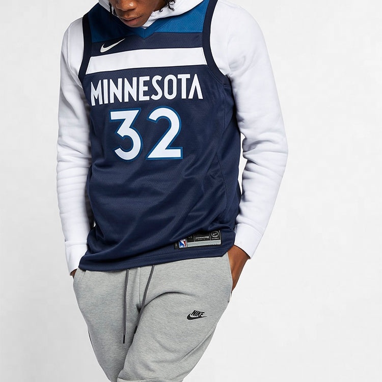 Nike NBA Towns Timberwolves 3 2 Fan Edition Basketball Jersey/Vest Navy Blue Dark blue 864491-420 - 5