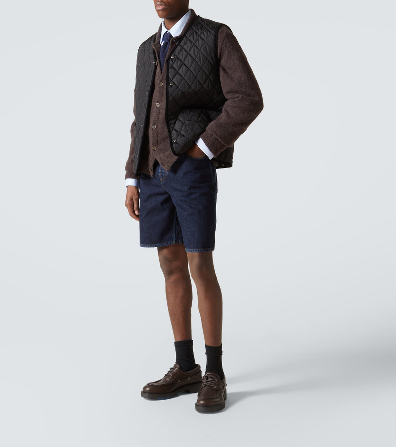 Burberry Mid-rise denim shorts outlook