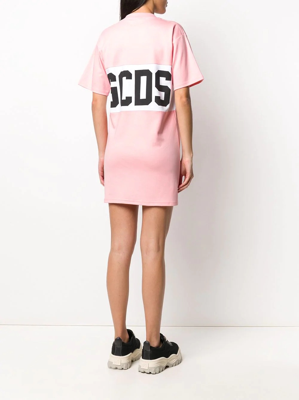 logo stamp T-shirt dress - 4