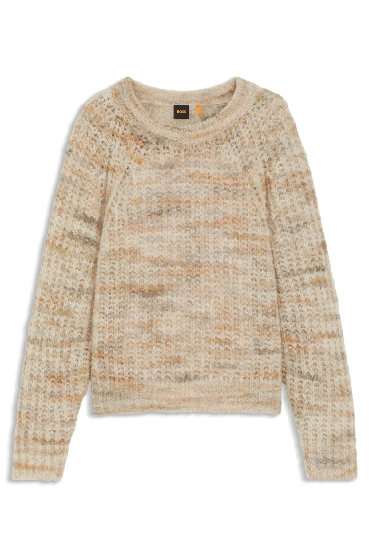 ALPACA-BLEND RELAXED-FIT SWEATER WITH MULTICOLORED YARNS - 1