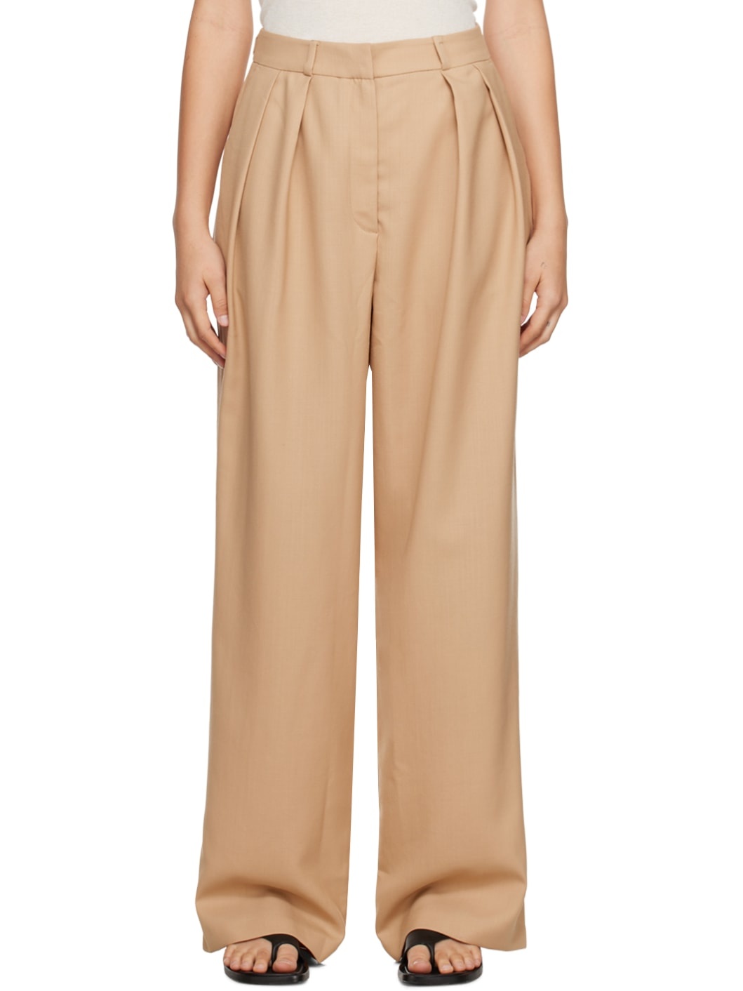 Tan Tansy Trousers - 1