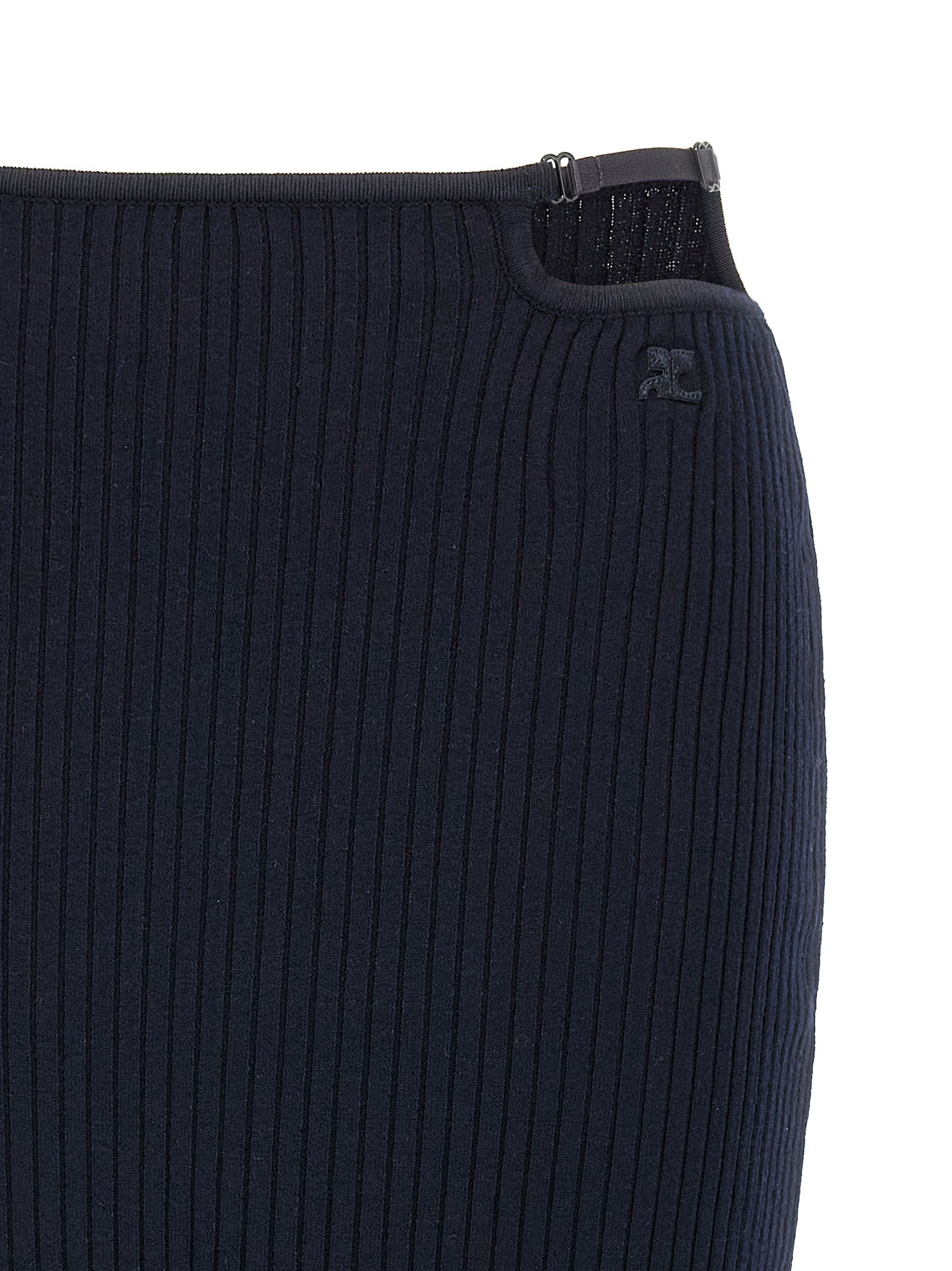 Courreges Women 'Loop Rib Knit' Skirt - 3