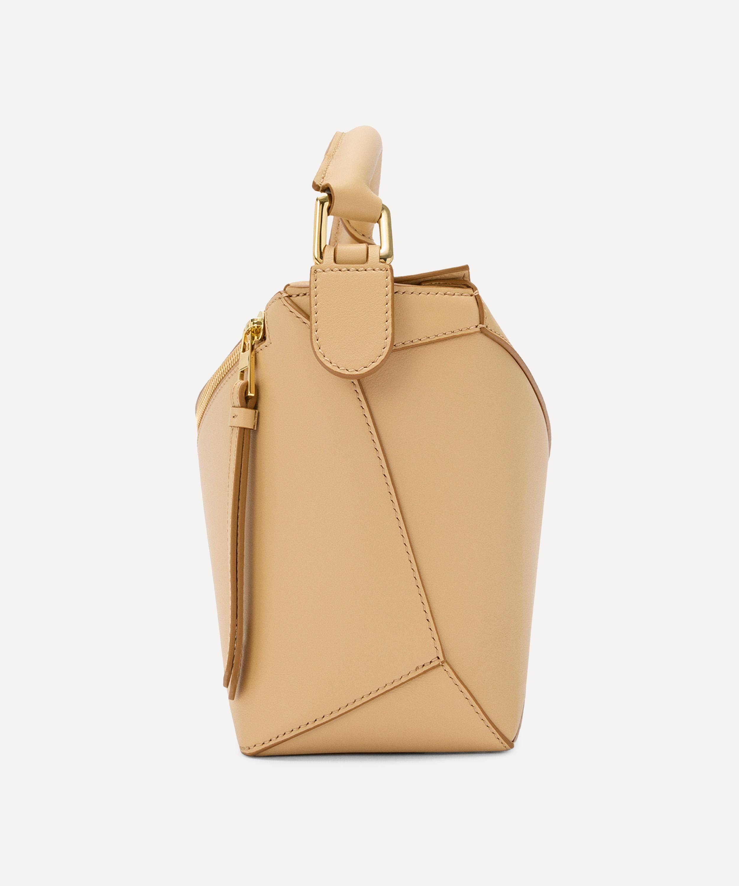 Small Puzzle Edge Top Handle Bag - 4