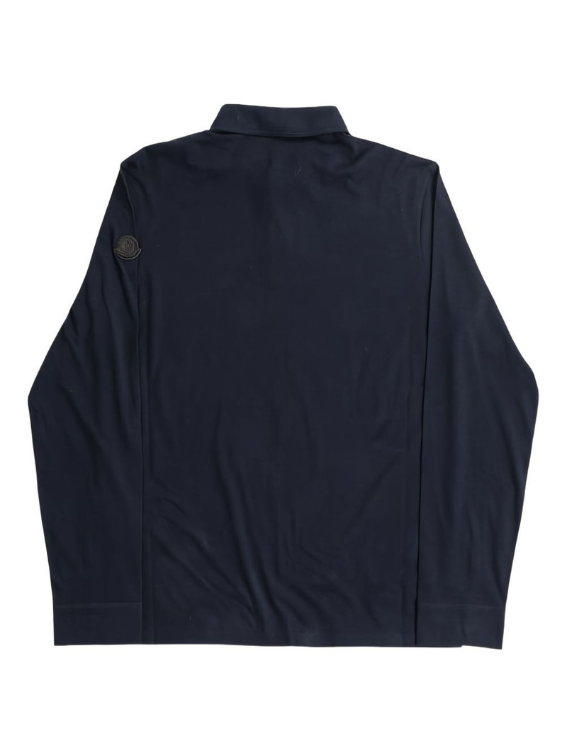 Moncler long-sleeve button-down polo shirt outlook