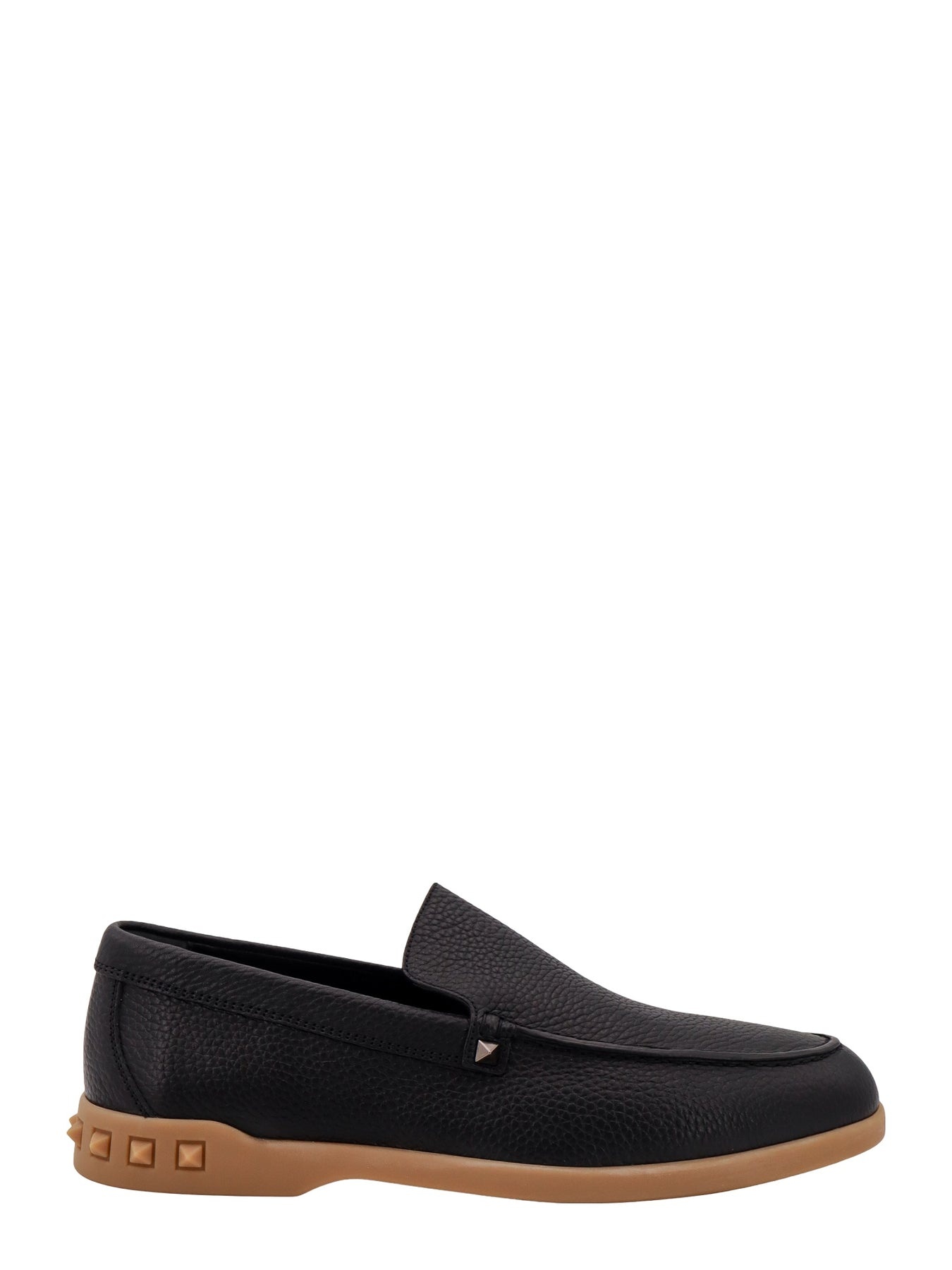 Leather loafer with iconic studs - 1