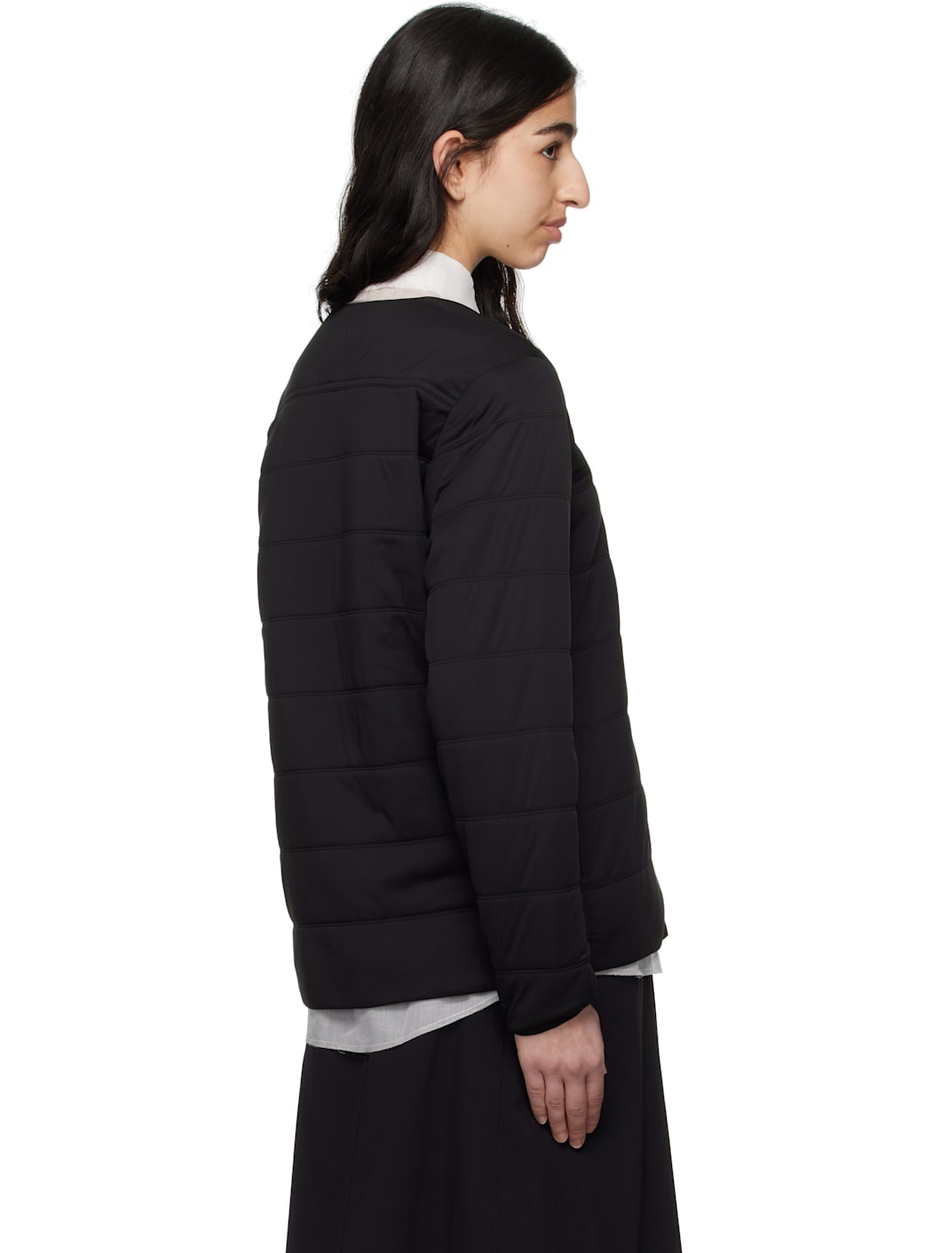 Black Flexible Insulated Cardigan - 3