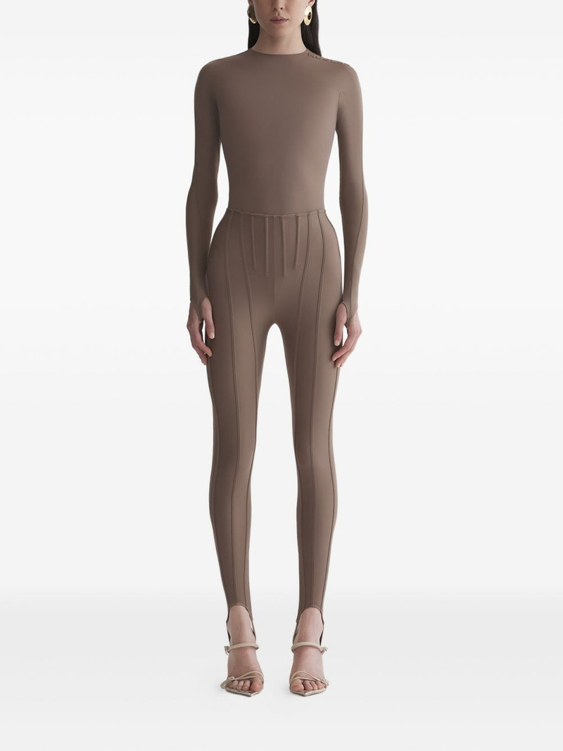 MUGLER seam-detail leggings outlook