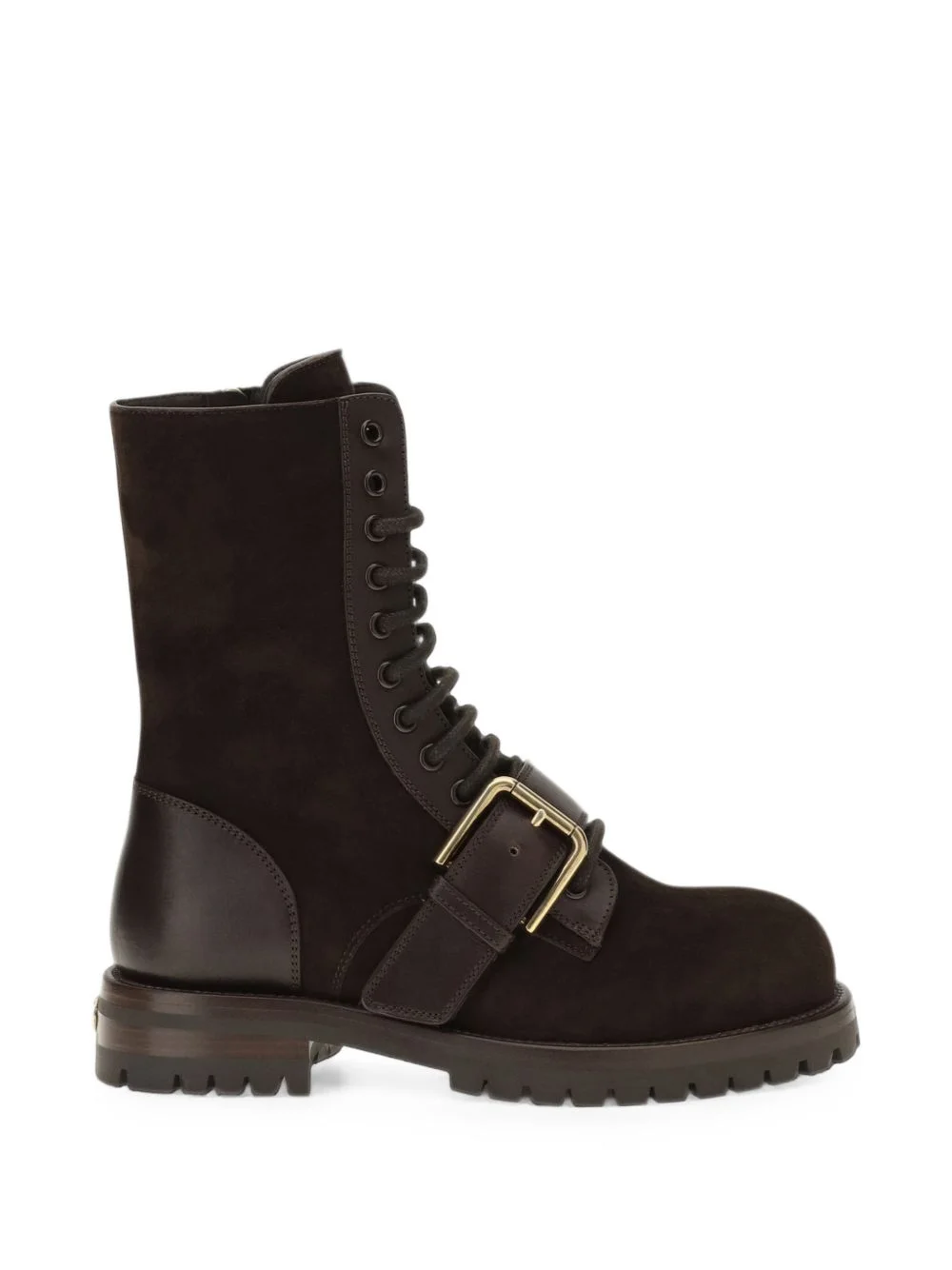 buckle-detail lace-up boots - 1