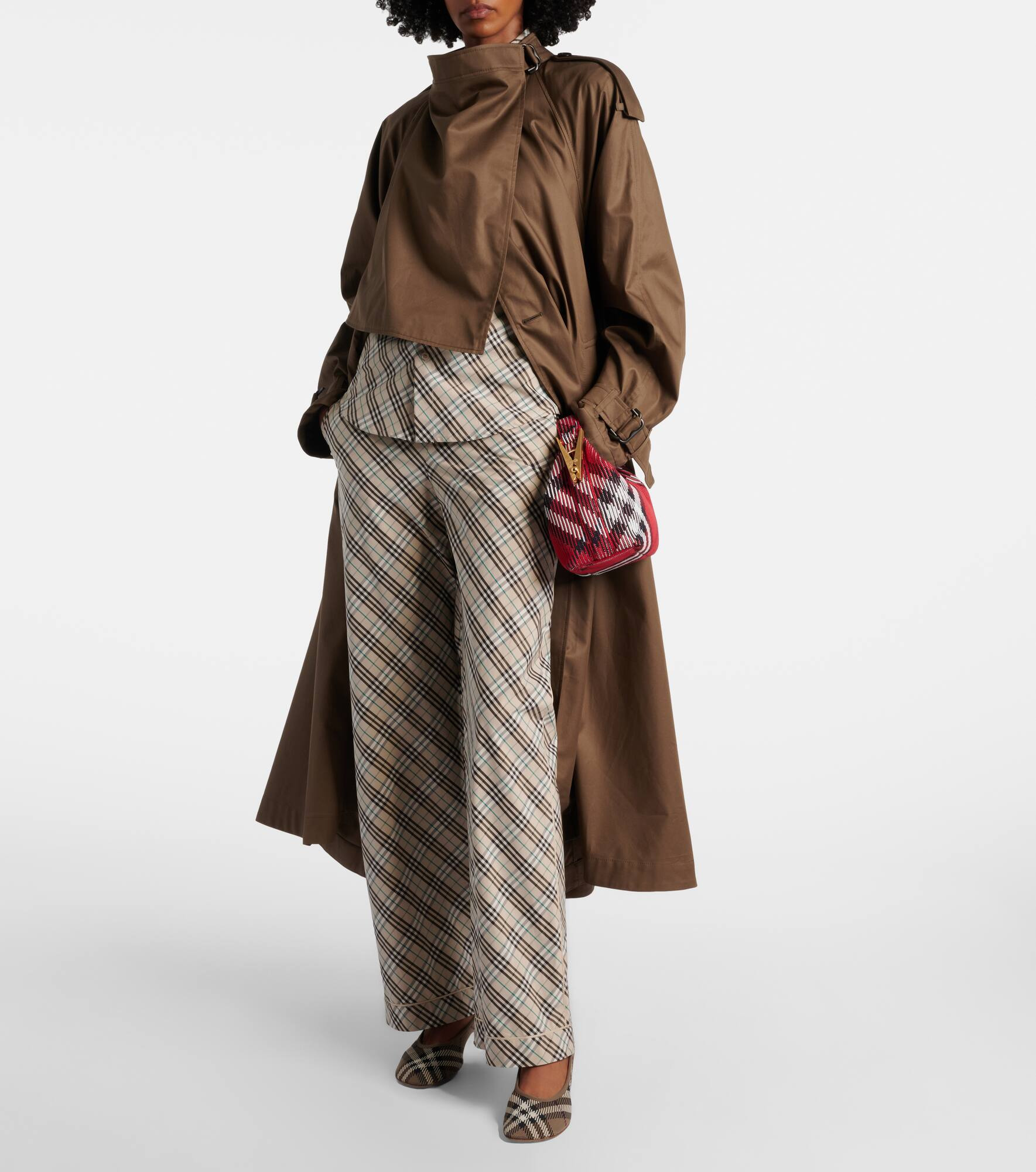 Cotton gabardine trench coat - 2