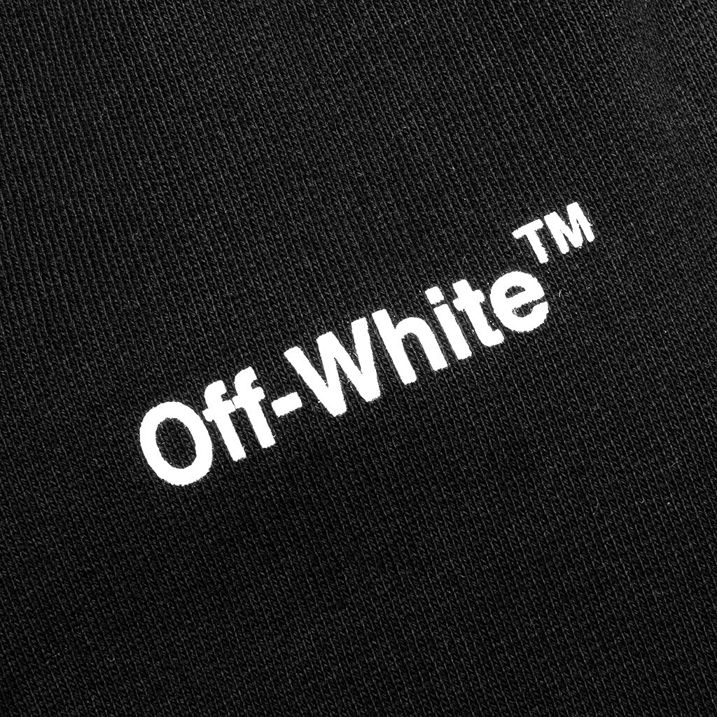 OFF-WHITE C/O VIRGIL ABLOH DIAG HELVETICA SLIM SWEATPANT - BLACK/WHITE - 3