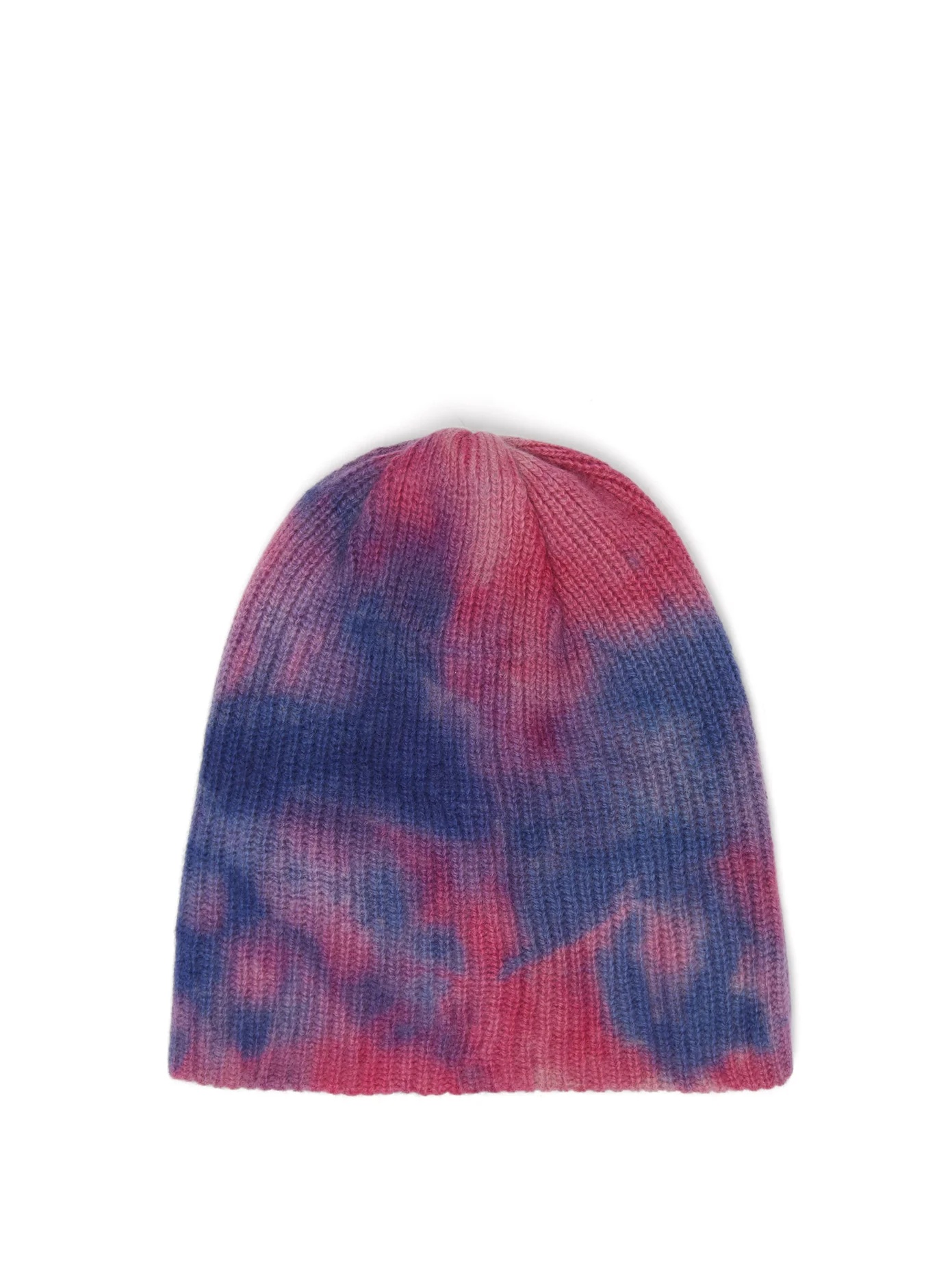 Hot-dye cashmere beanie hat - 1