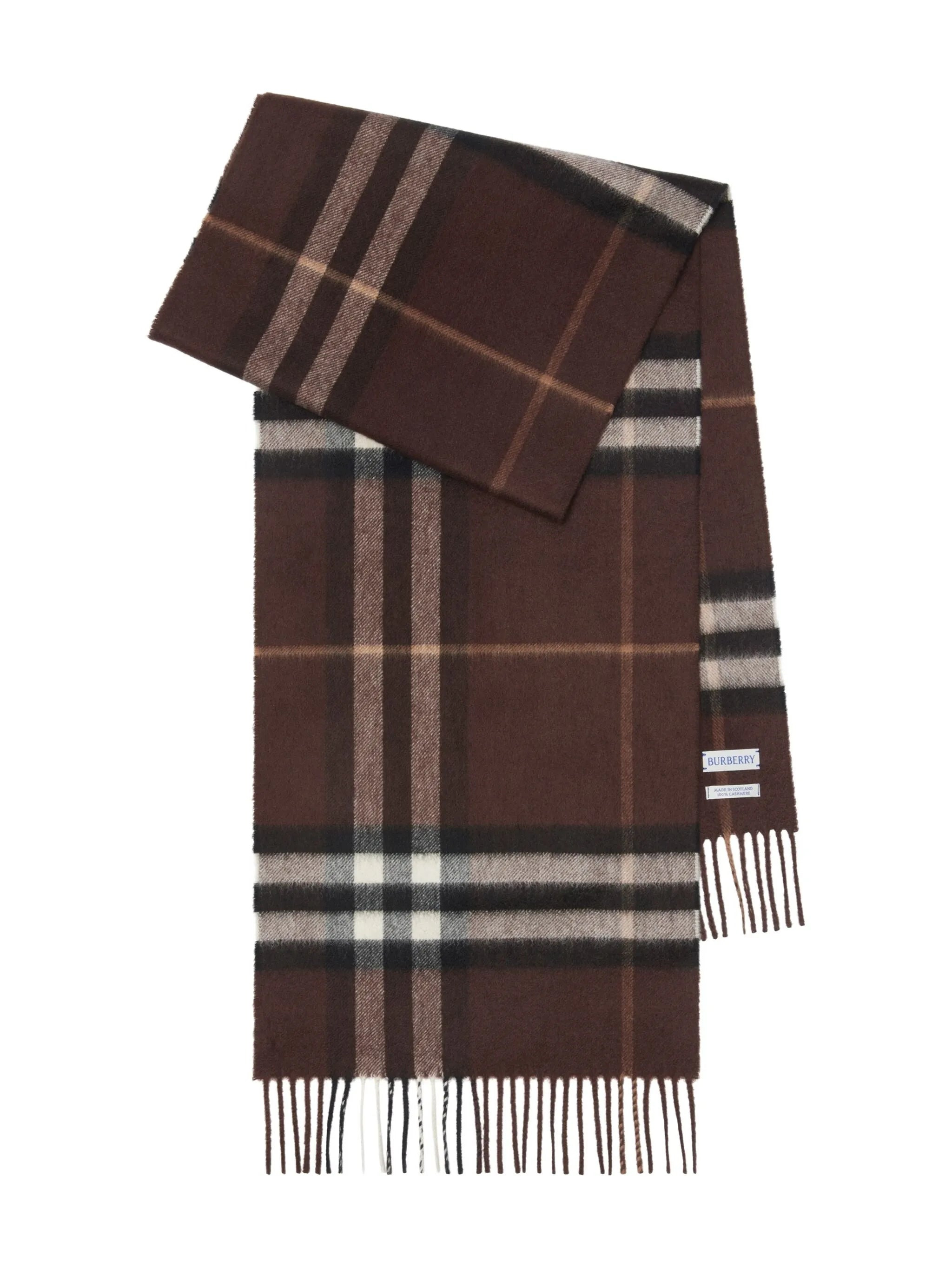 checked cashmere scarf - 1