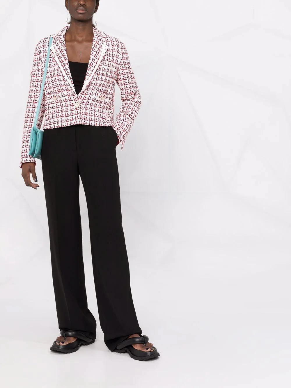 patterned boxy jacket - 2