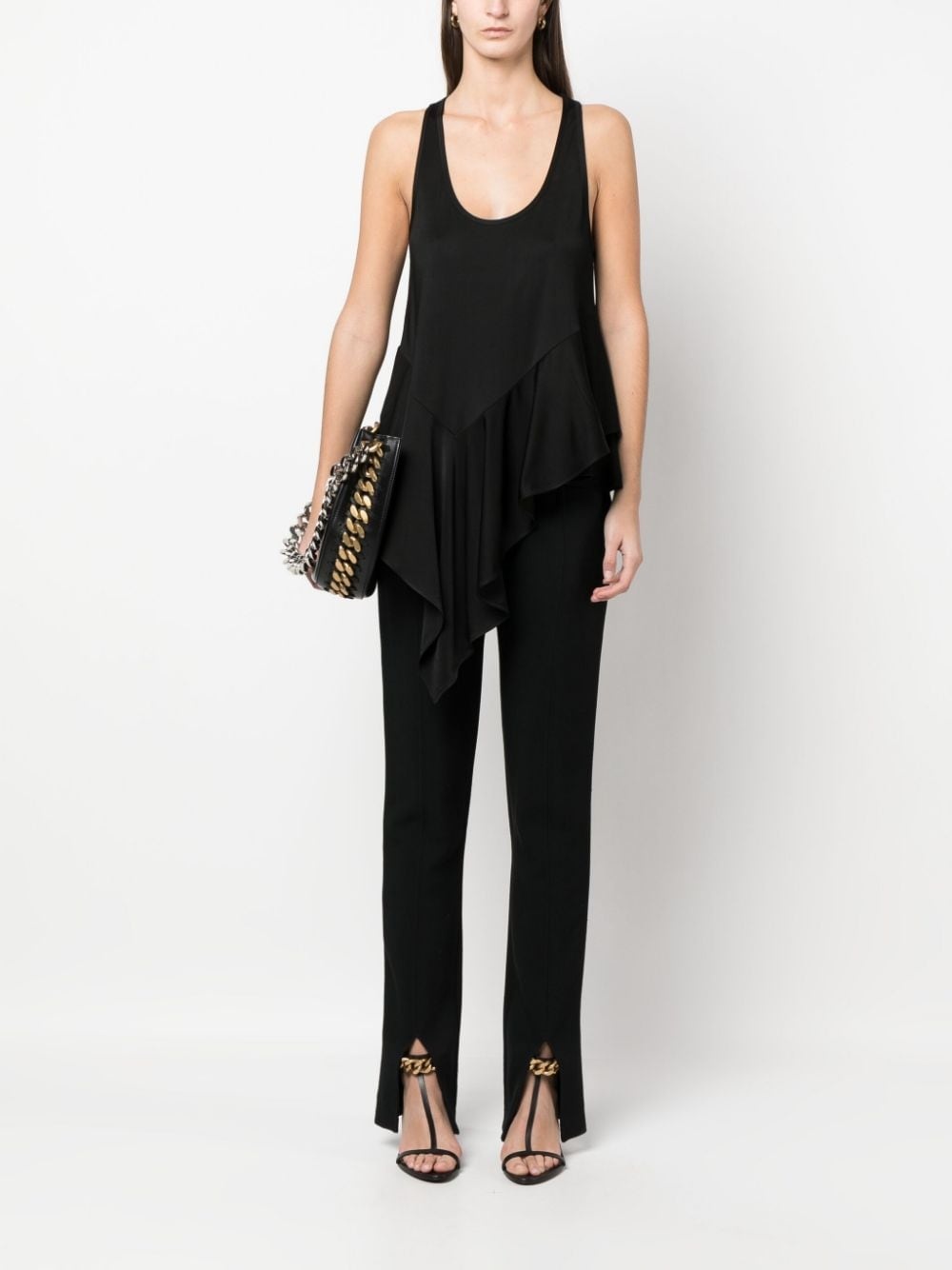 long ruffled  top - 2