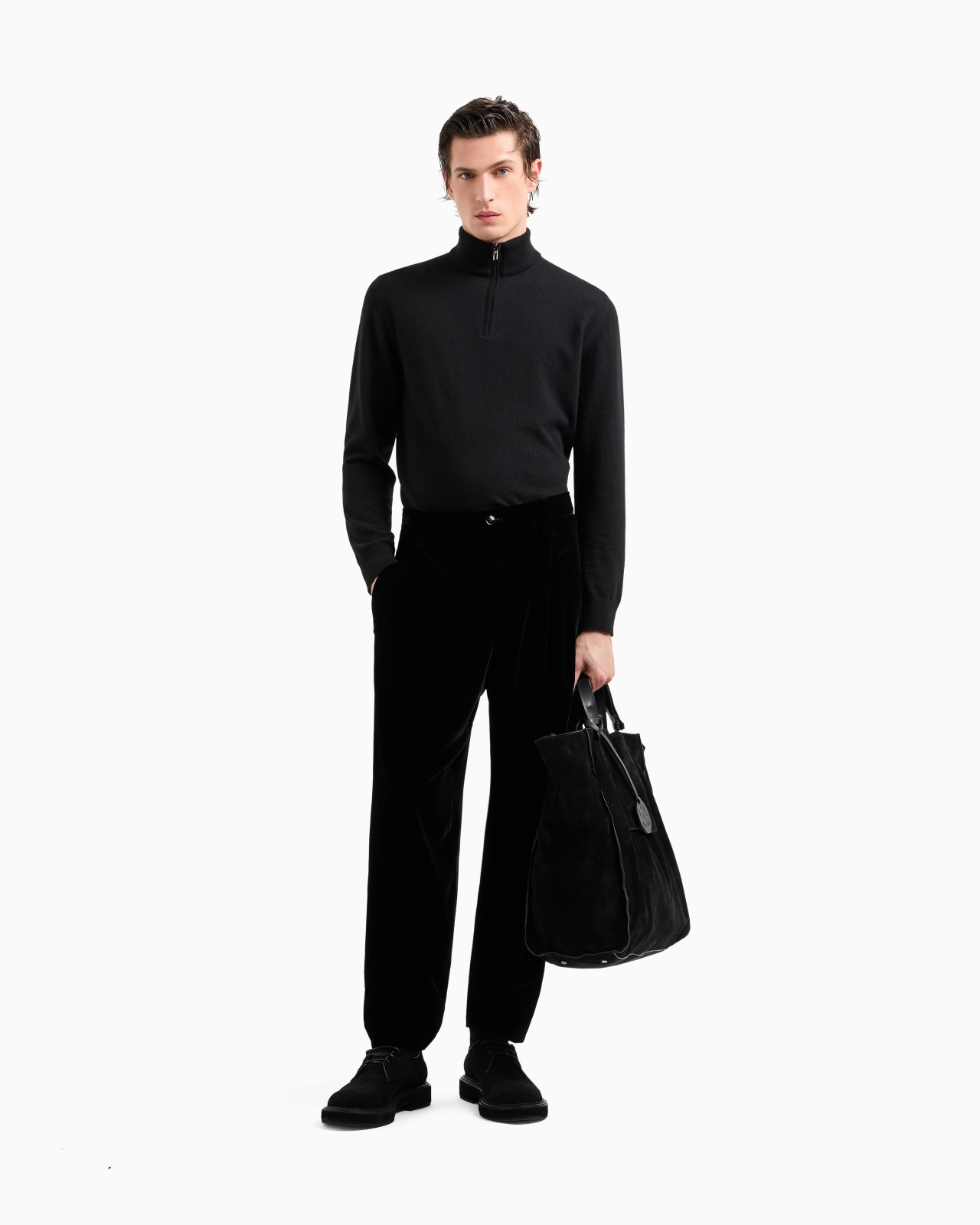 CASHMERE MOCK-NECK JUMPER - 2