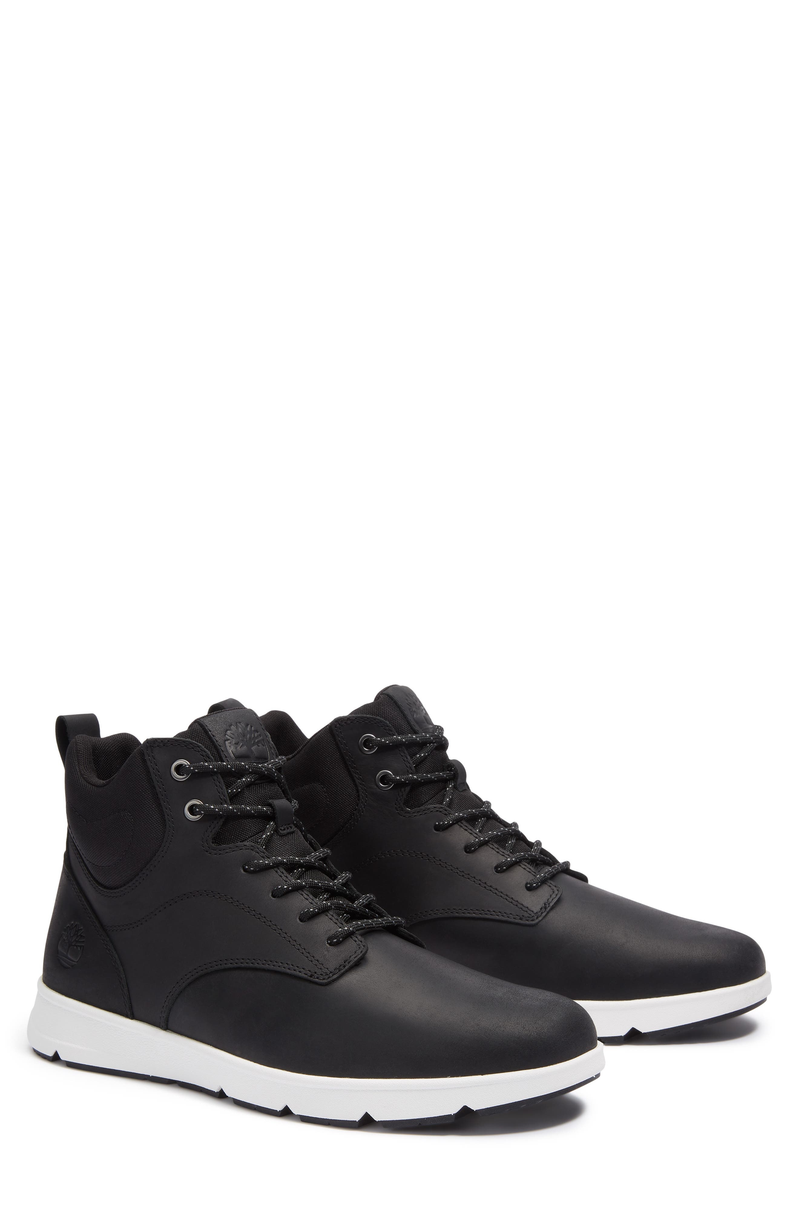 Timberland Parker Street High Top Sneaker in Black Full Grain at Nordstrom - 6