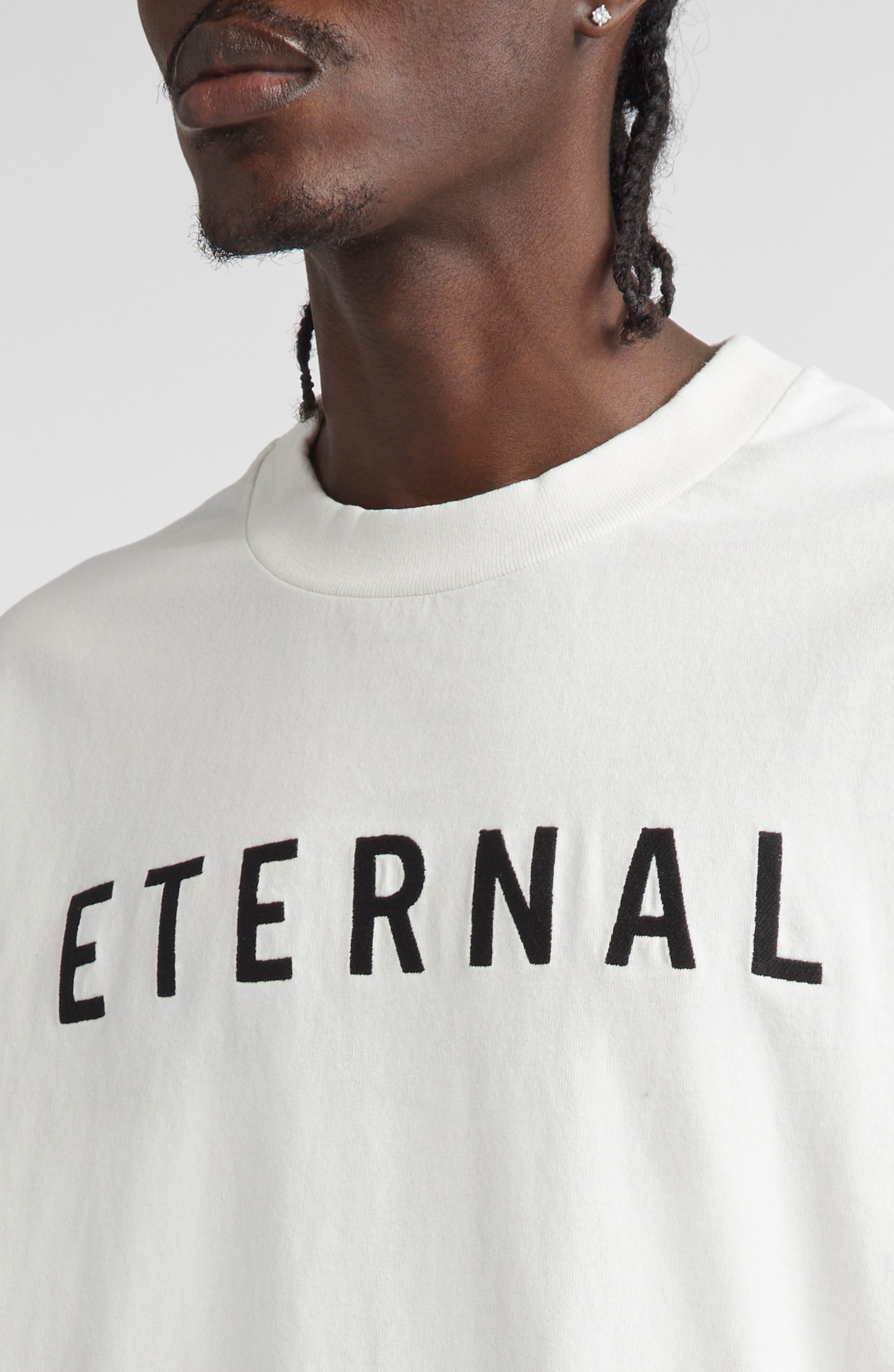 Fear of God Eternal Embroidered T-Shirt in White at Nordstrom - 4