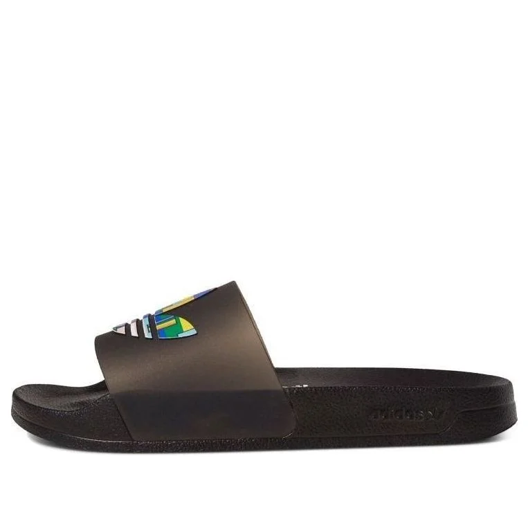 adidas Adilette Slides 'Pride - Core Black' FY9017 - 1