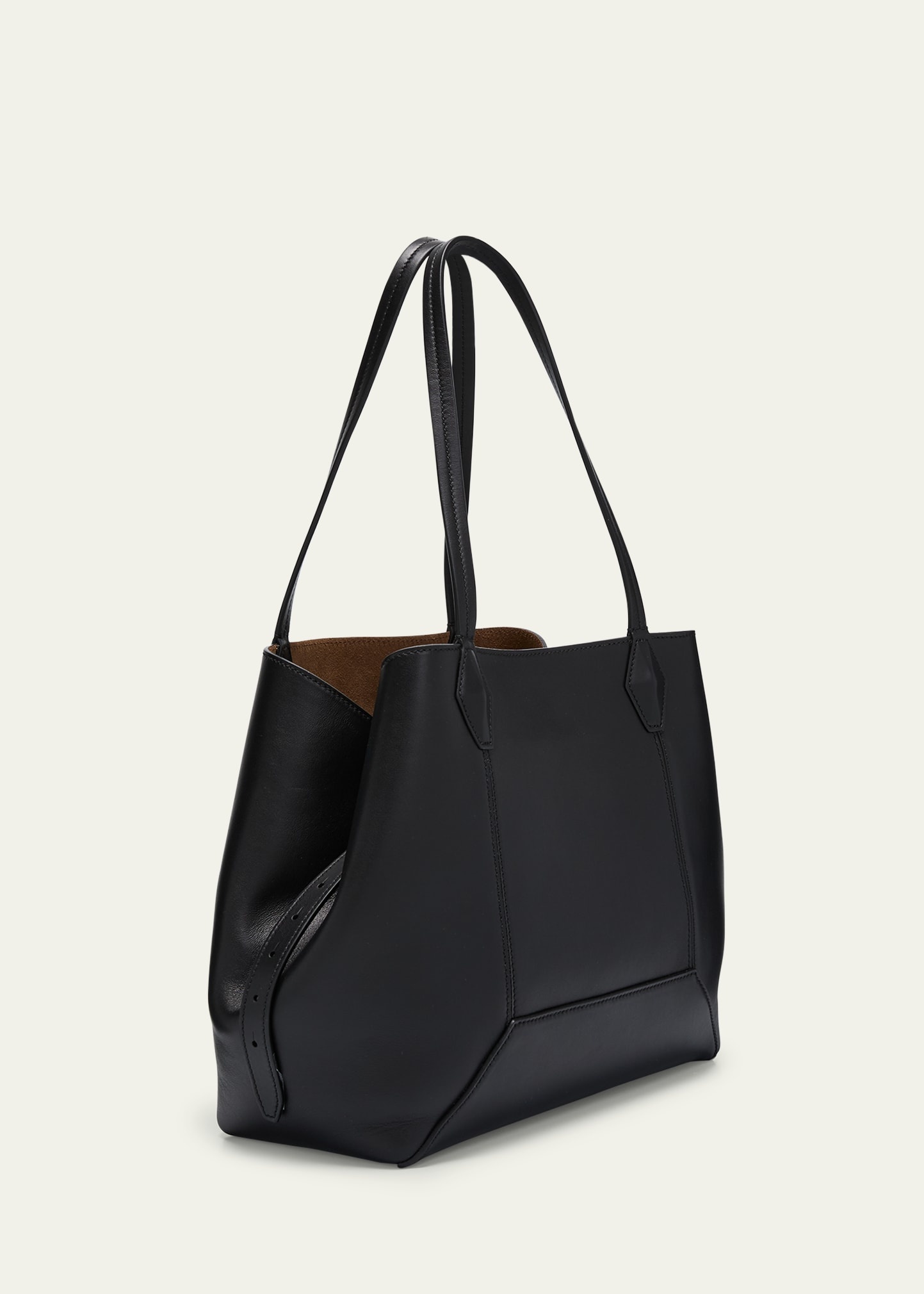 Medium Diamond Leather Tote Bag - 3