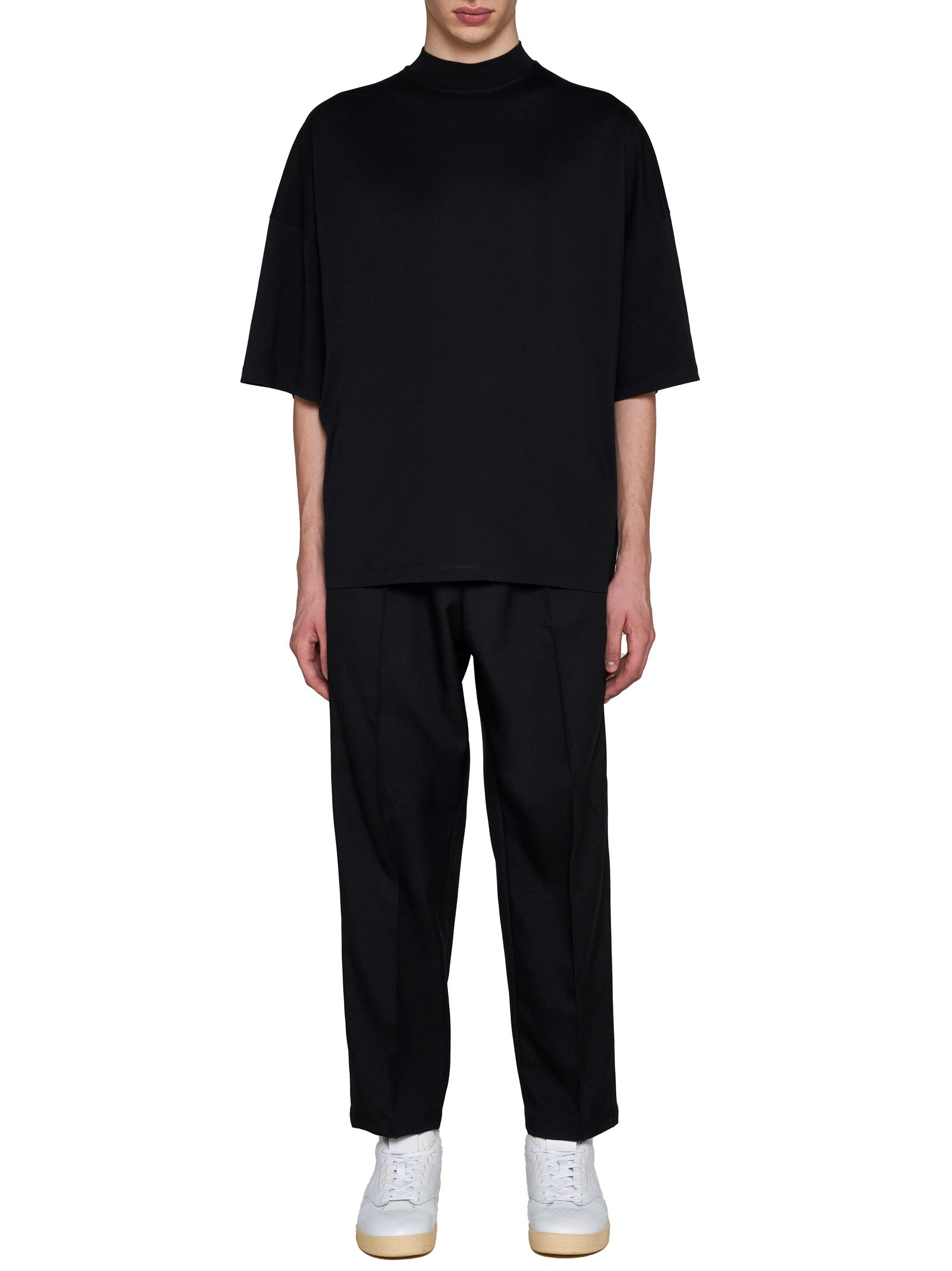 Jil Sander Men Cotton Mock-Neck T-Shirt By Jil Sander - 2