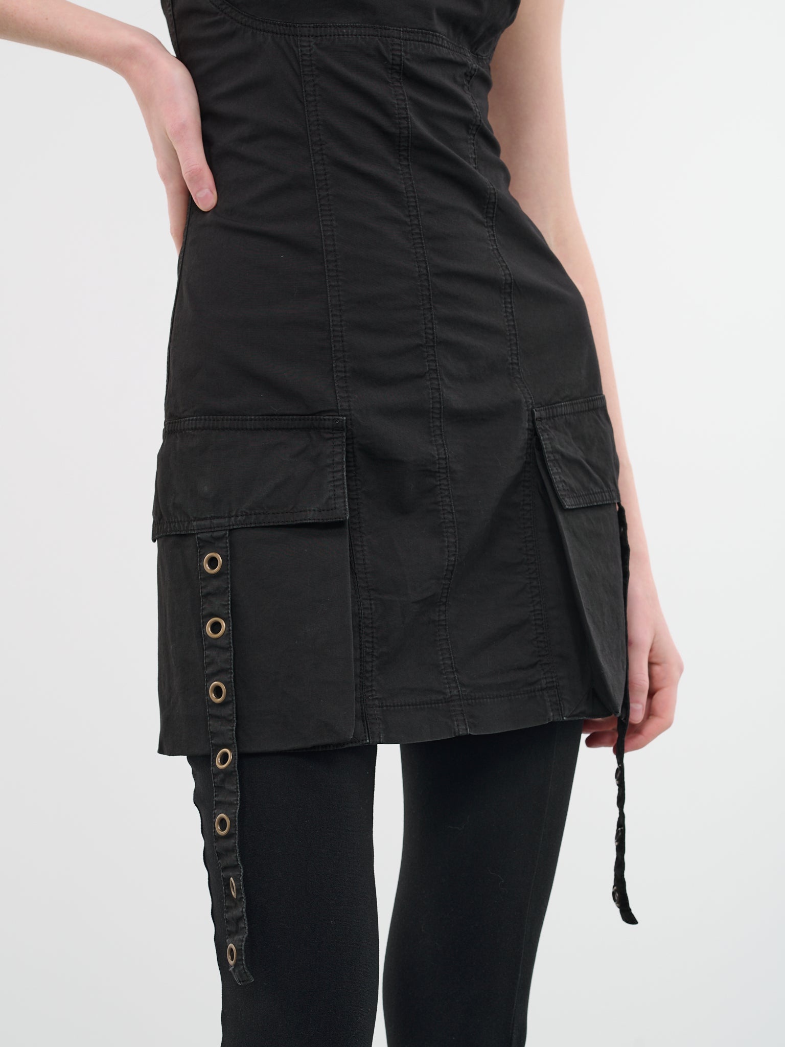 Over-Dyed Cargo Dress - 4
