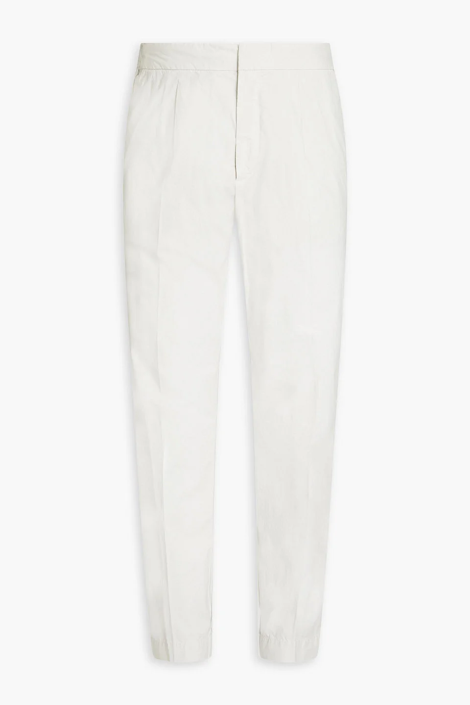 Tapered stretch-cotton poplin pants - 1