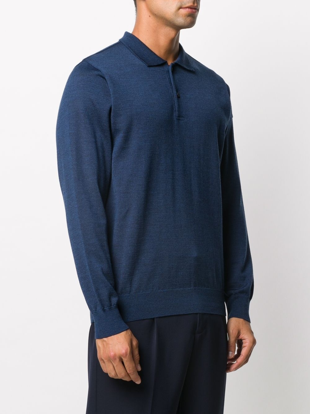 long-sleeve polo shirt - 3